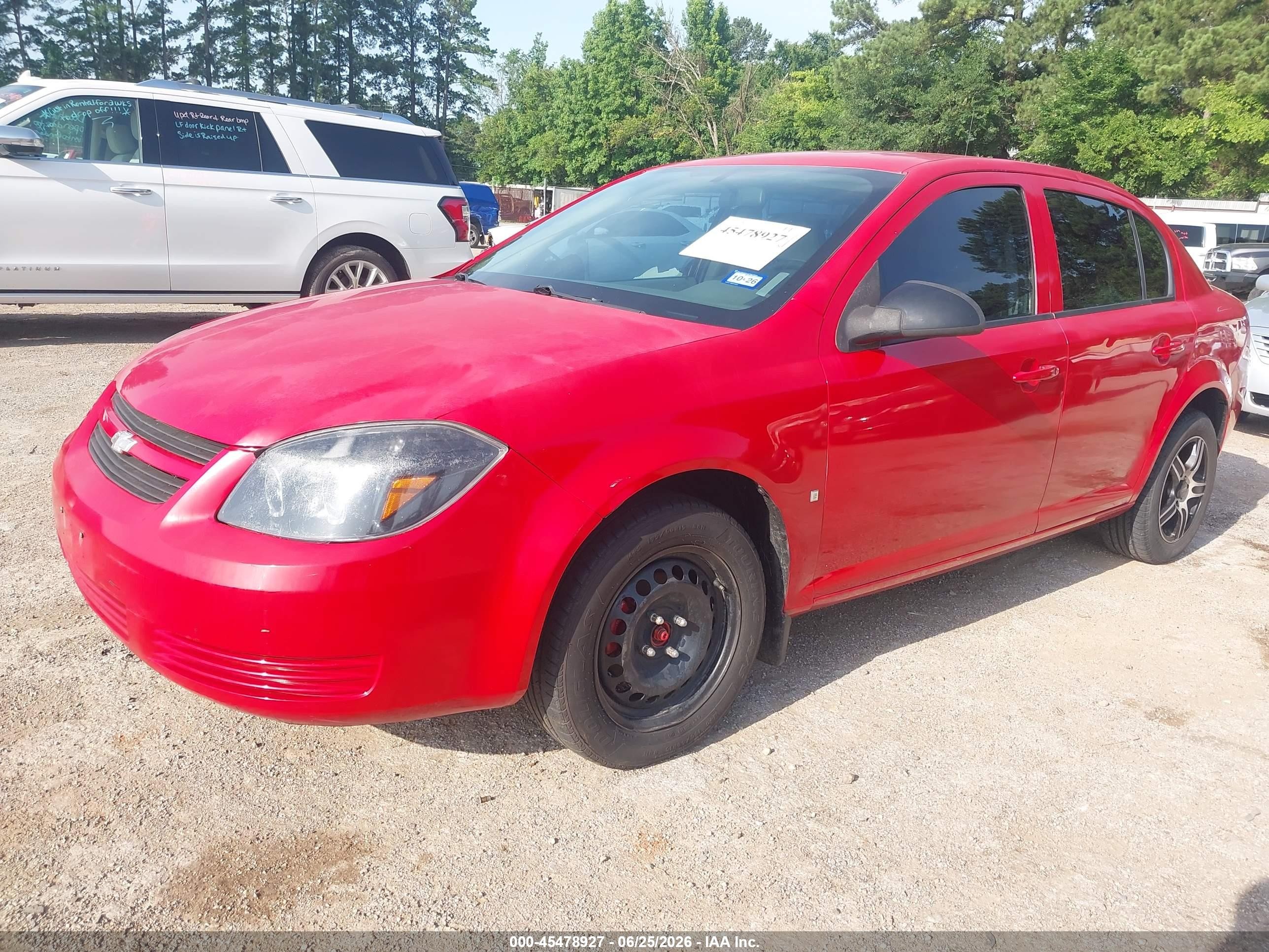 2007 Chevrolet Cobalt Ls Red vin: 1G1AK55F677138113