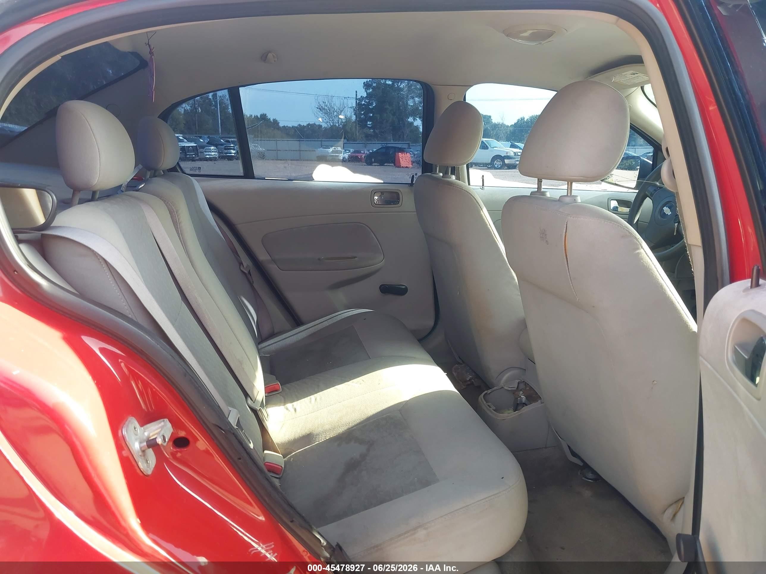 2007 Chevrolet Cobalt Ls Red vin: 1G1AK55F677138113