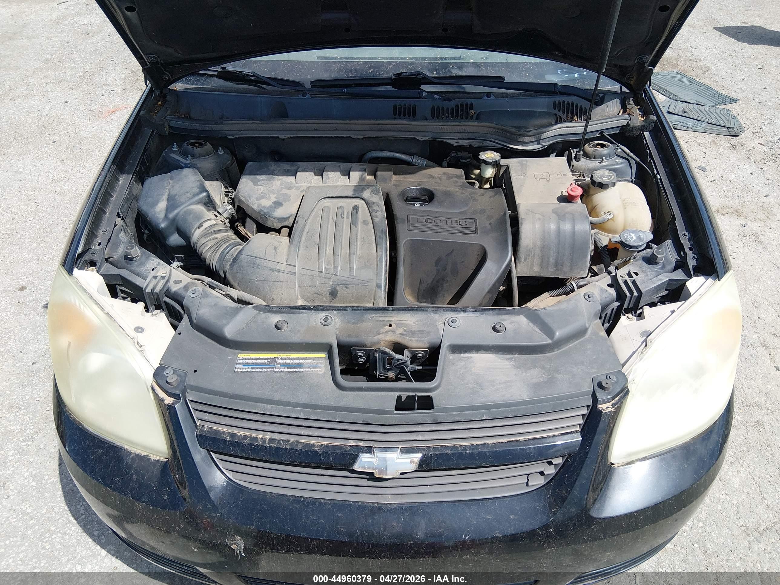 2007 Chevrolet Cobalt Ls Black vin: 1G1AK55F677272023