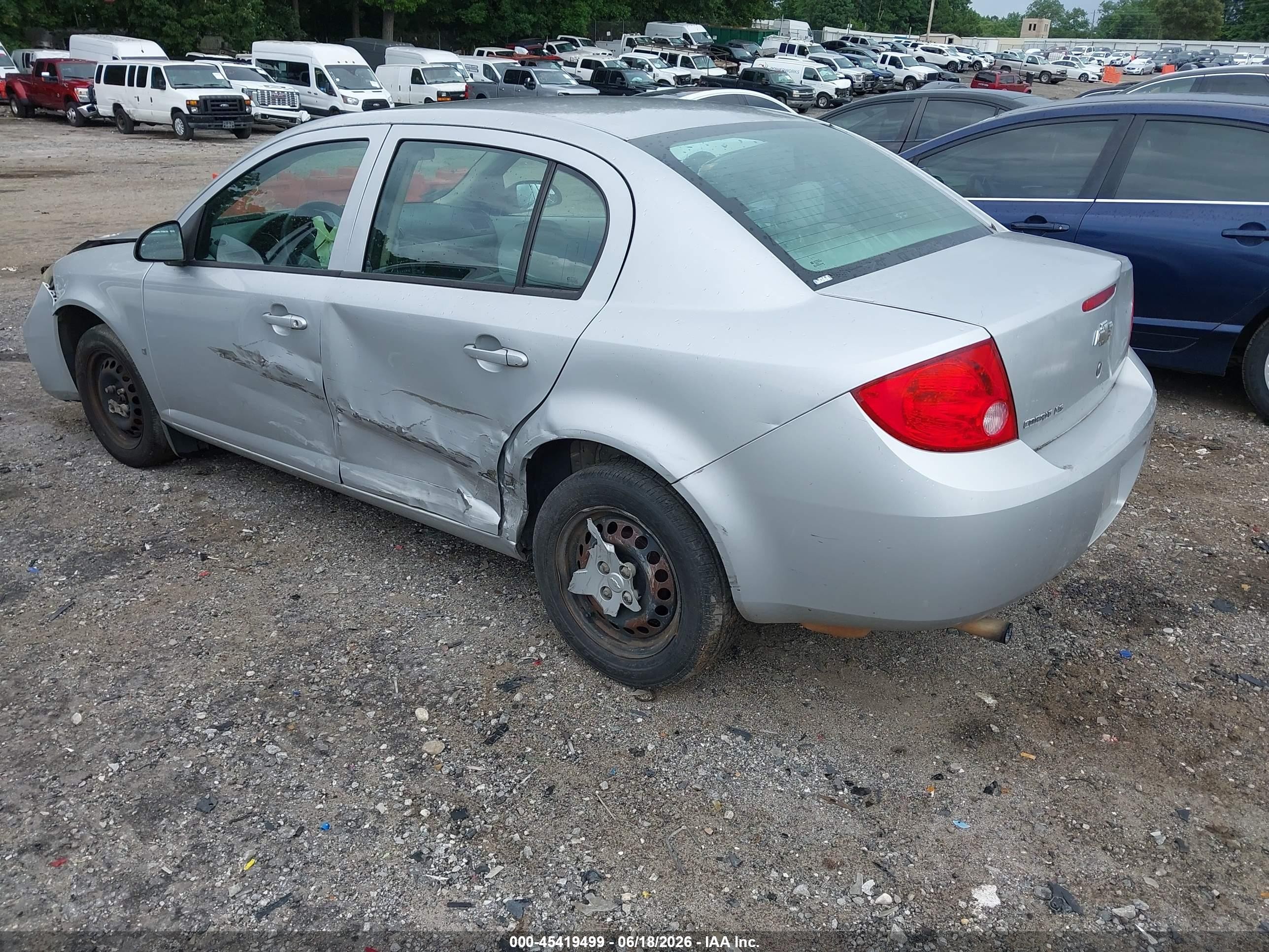 2008 Chevrolet Cobalt Ls Серебряный vin: 1G1AK55F687283010