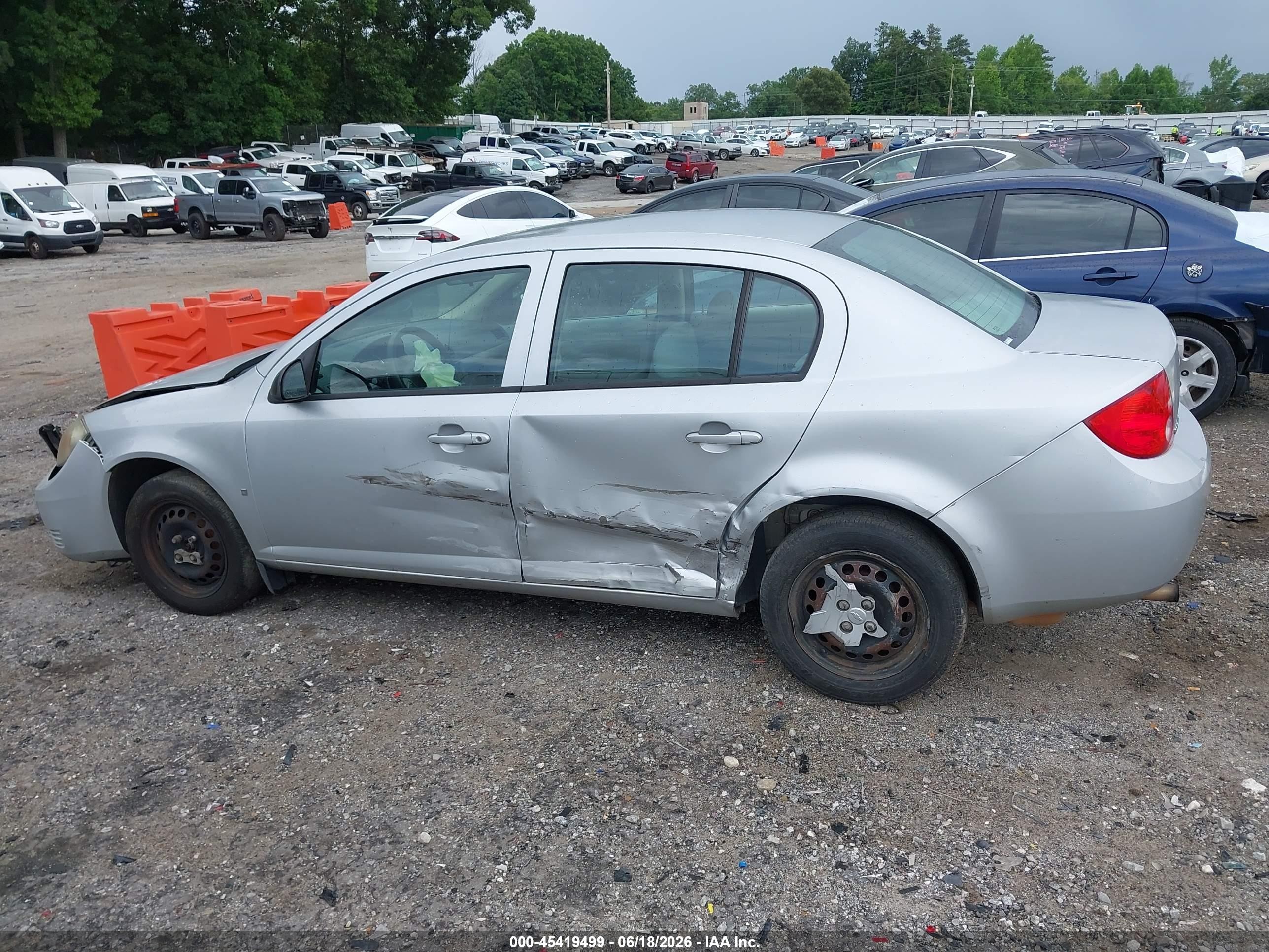2008 Chevrolet Cobalt Ls Серебряный vin: 1G1AK55F687283010