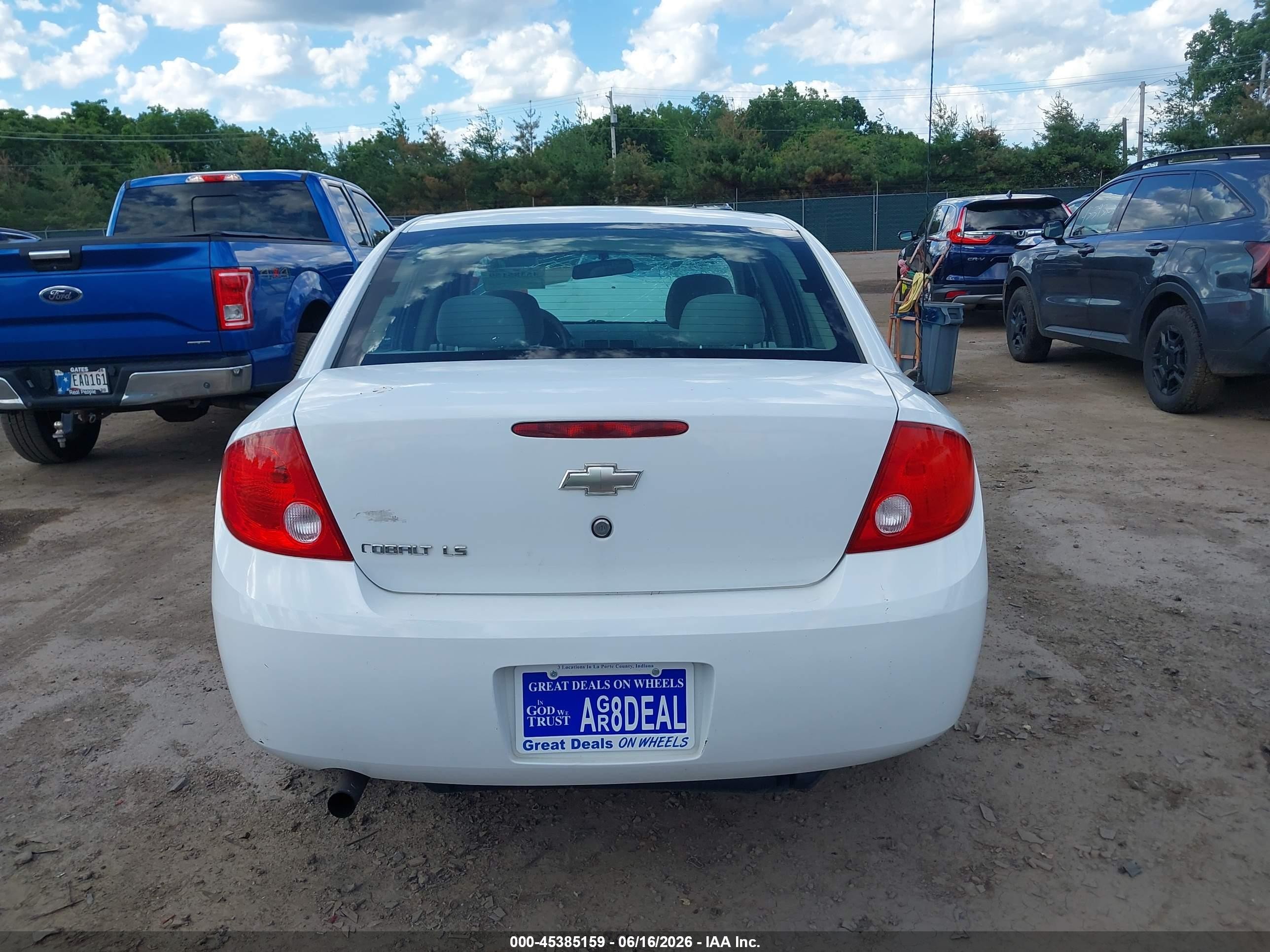 2007 Chevrolet Cobalt Ls White vin: 1G1AK55F777346775