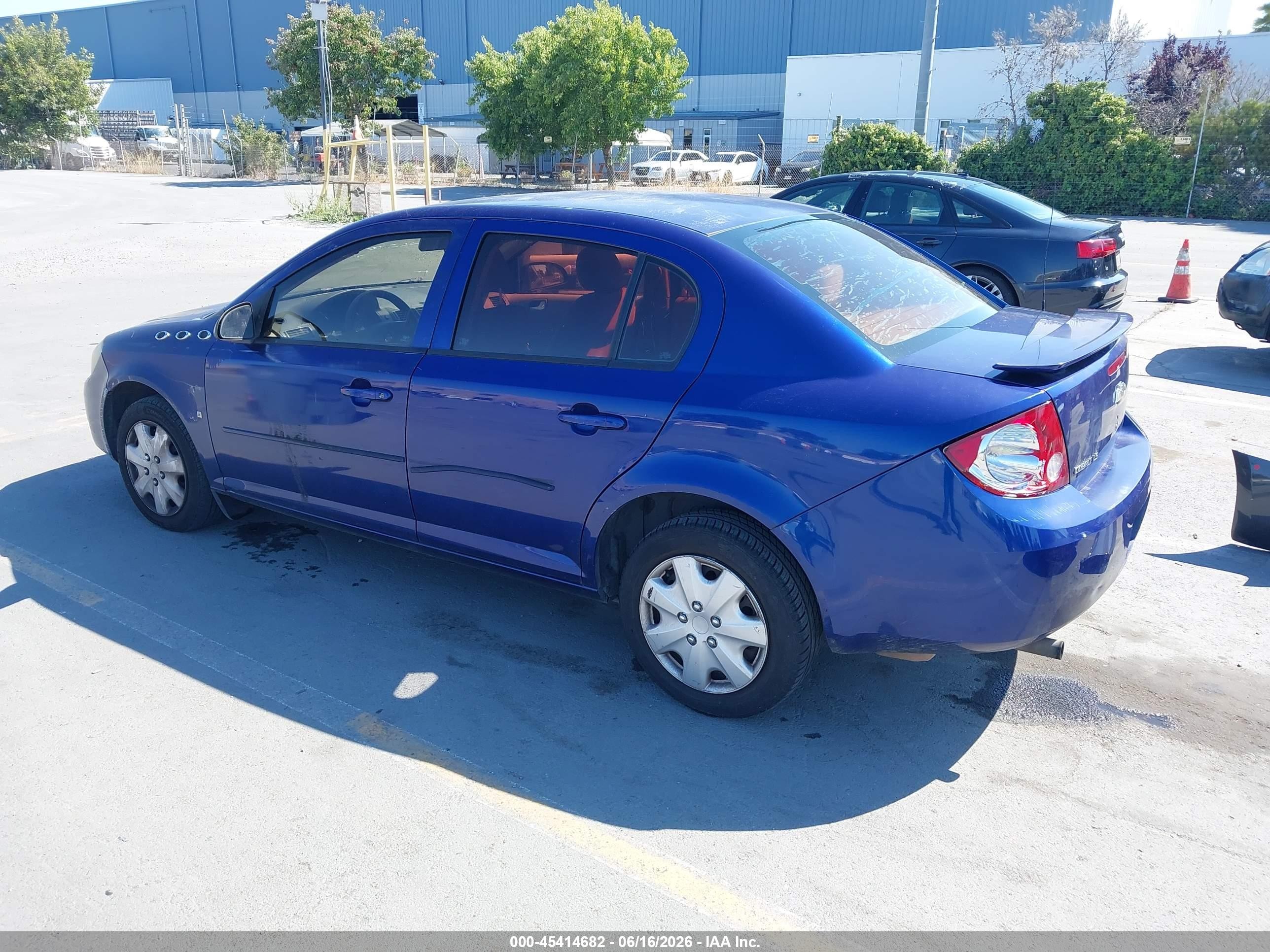 2007 Chevrolet Cobalt Ls Blue vin: 1G1AK55F877208534