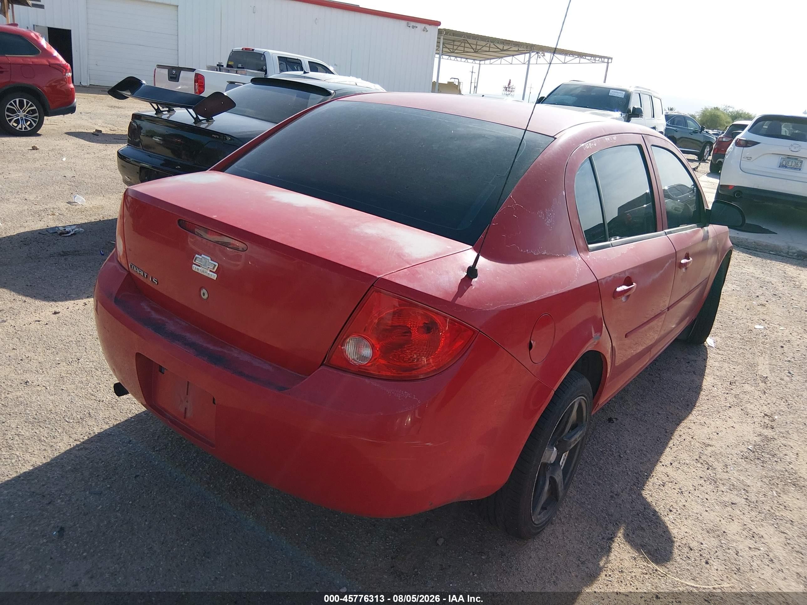 2007 Chevrolet Cobalt Ls Red vin: 1G1AK55F977330920