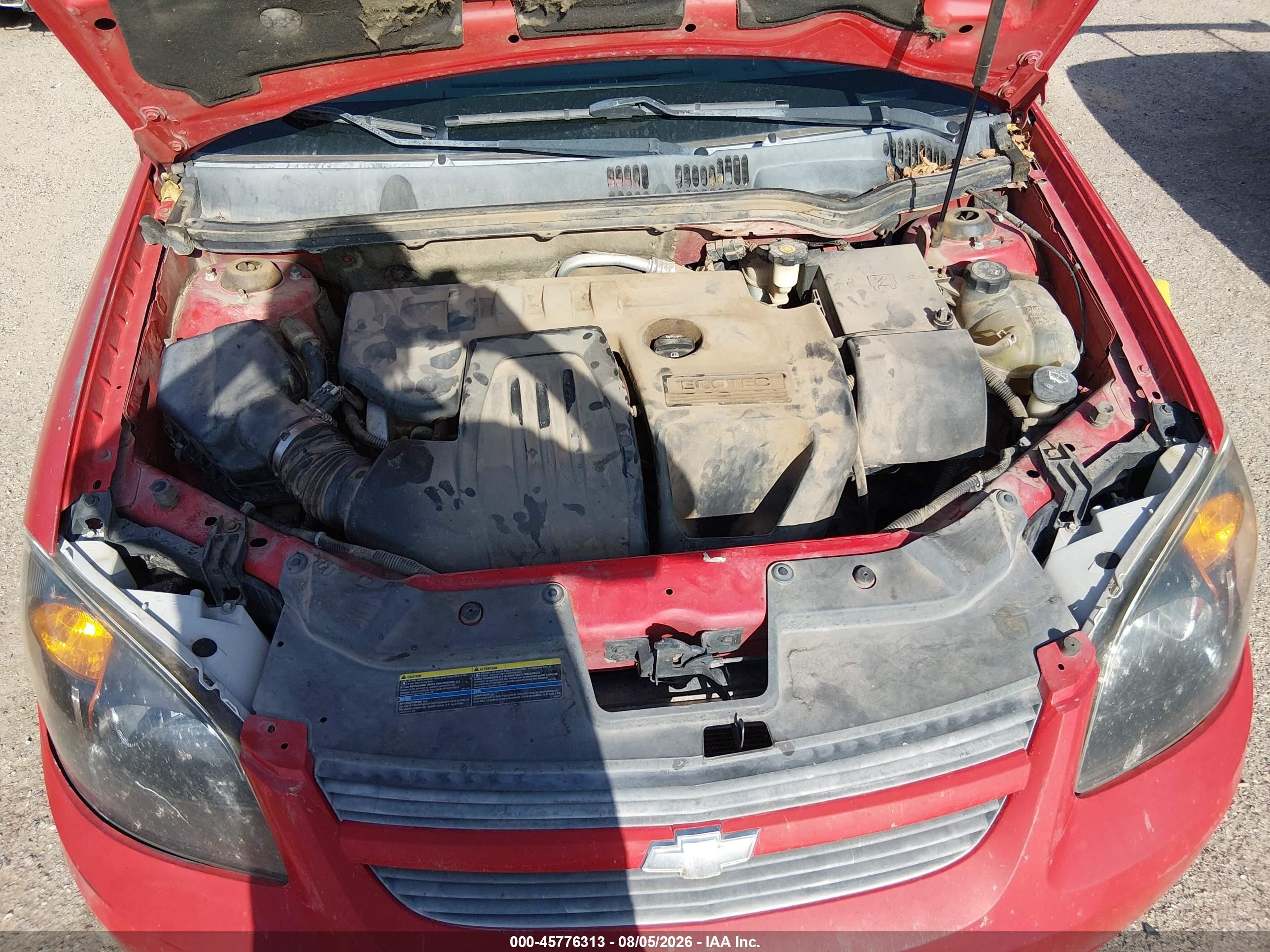 2007 Chevrolet Cobalt Ls Red vin: 1G1AK55F977330920