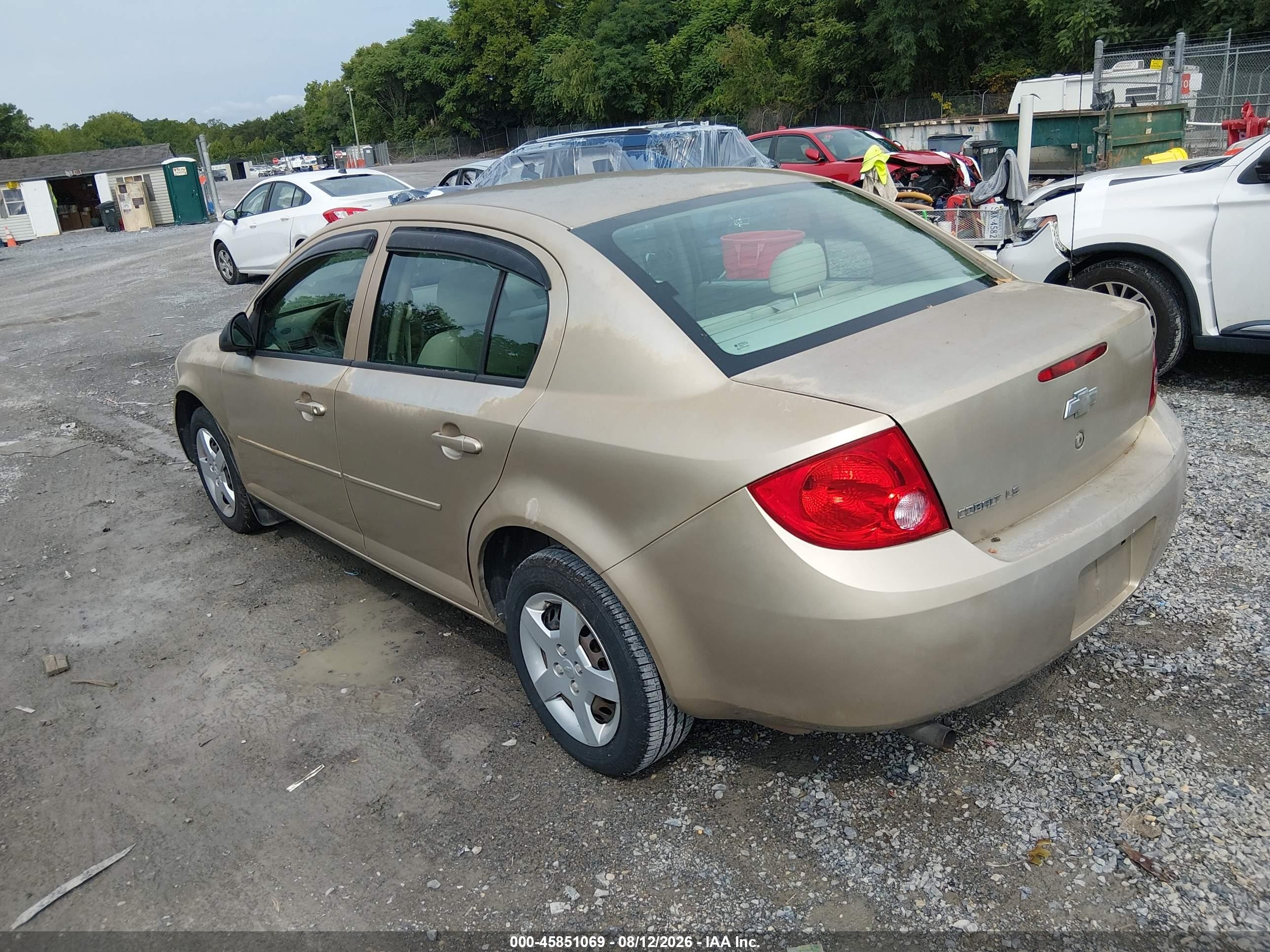 2007 Chevrolet Cobalt Ls Gold vin: 1G1AK55FX77361979