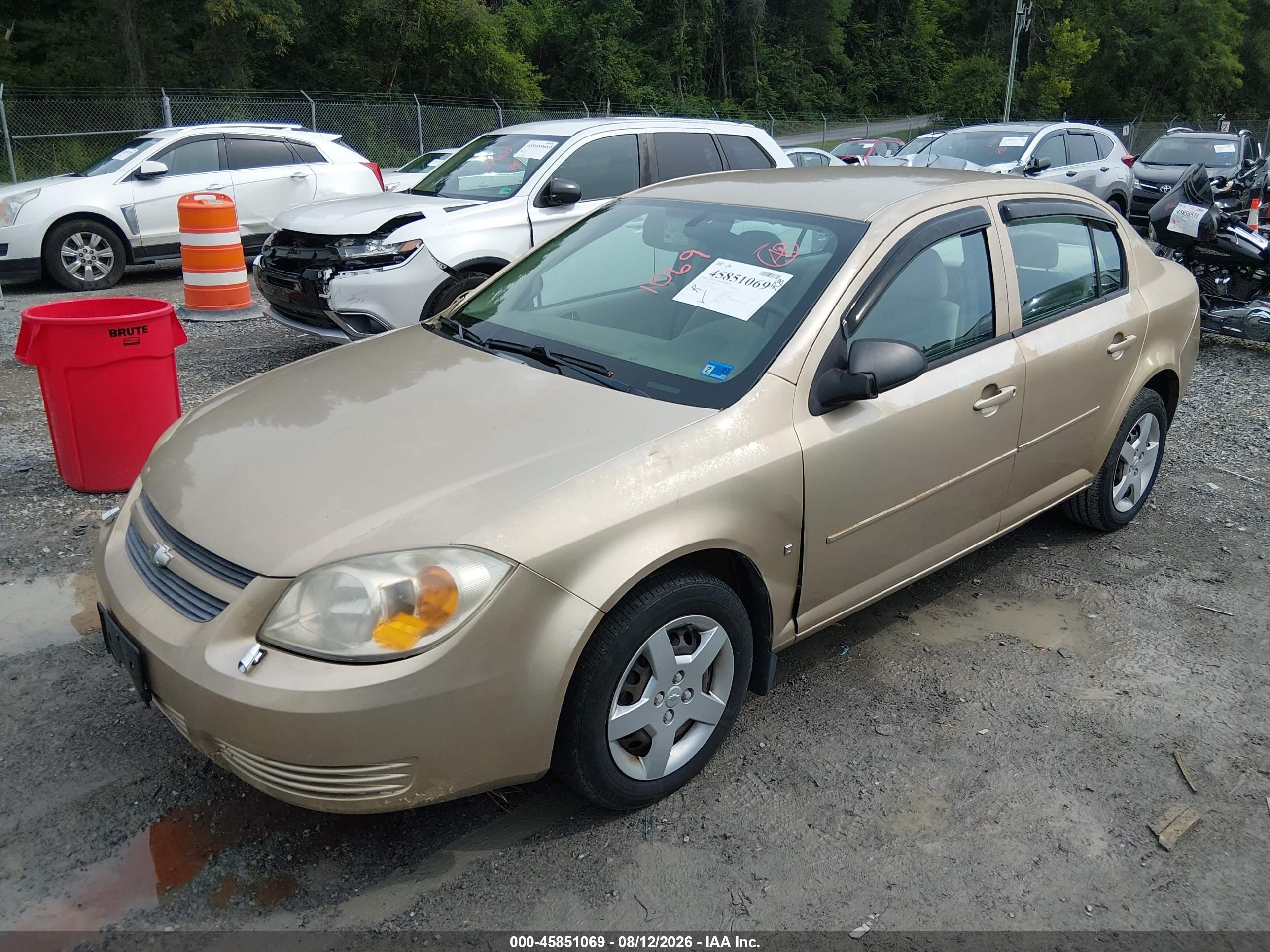 2007 Chevrolet Cobalt Ls Gold vin: 1G1AK55FX77361979