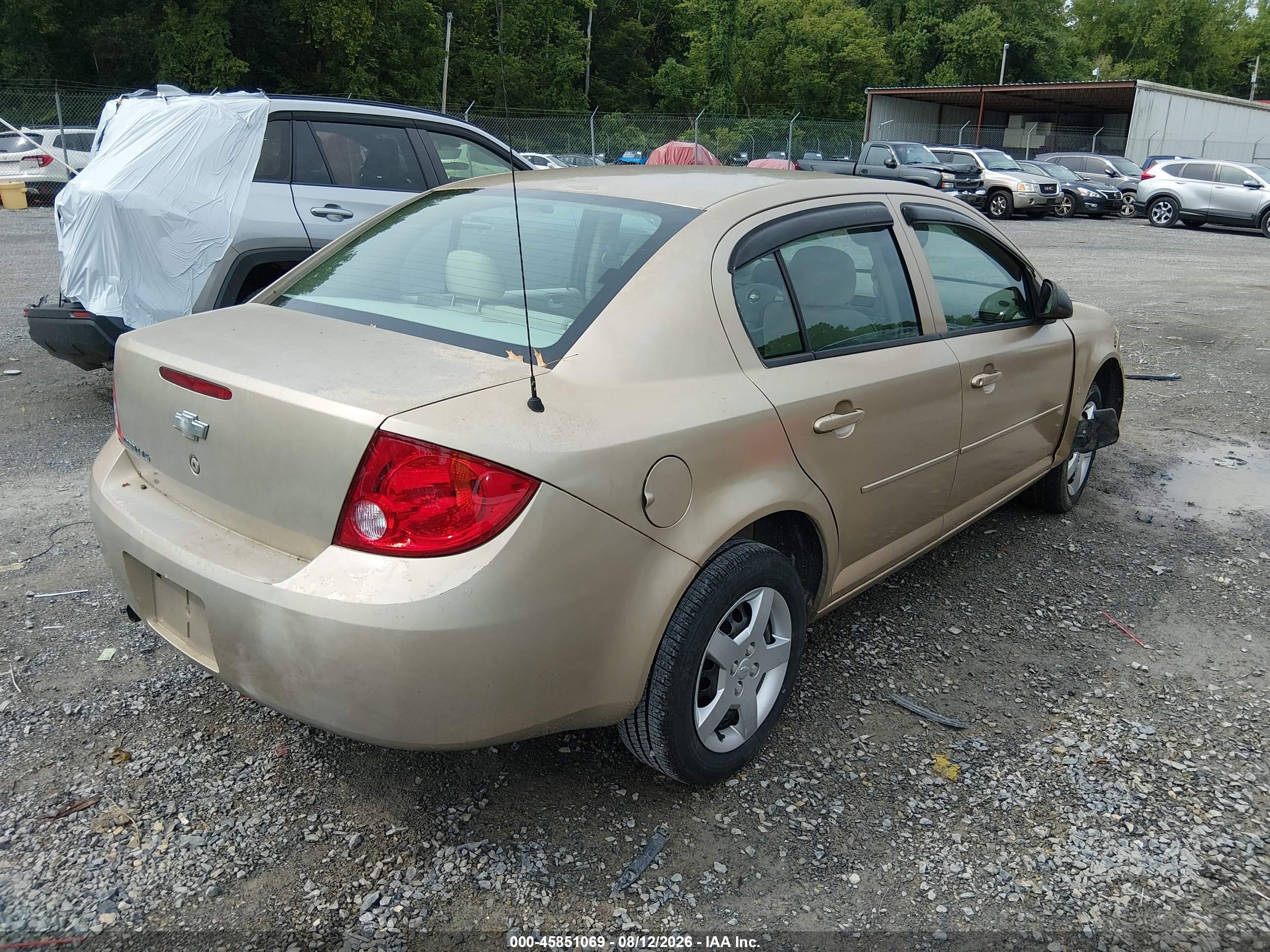 2007 Chevrolet Cobalt Ls Gold vin: 1G1AK55FX77361979