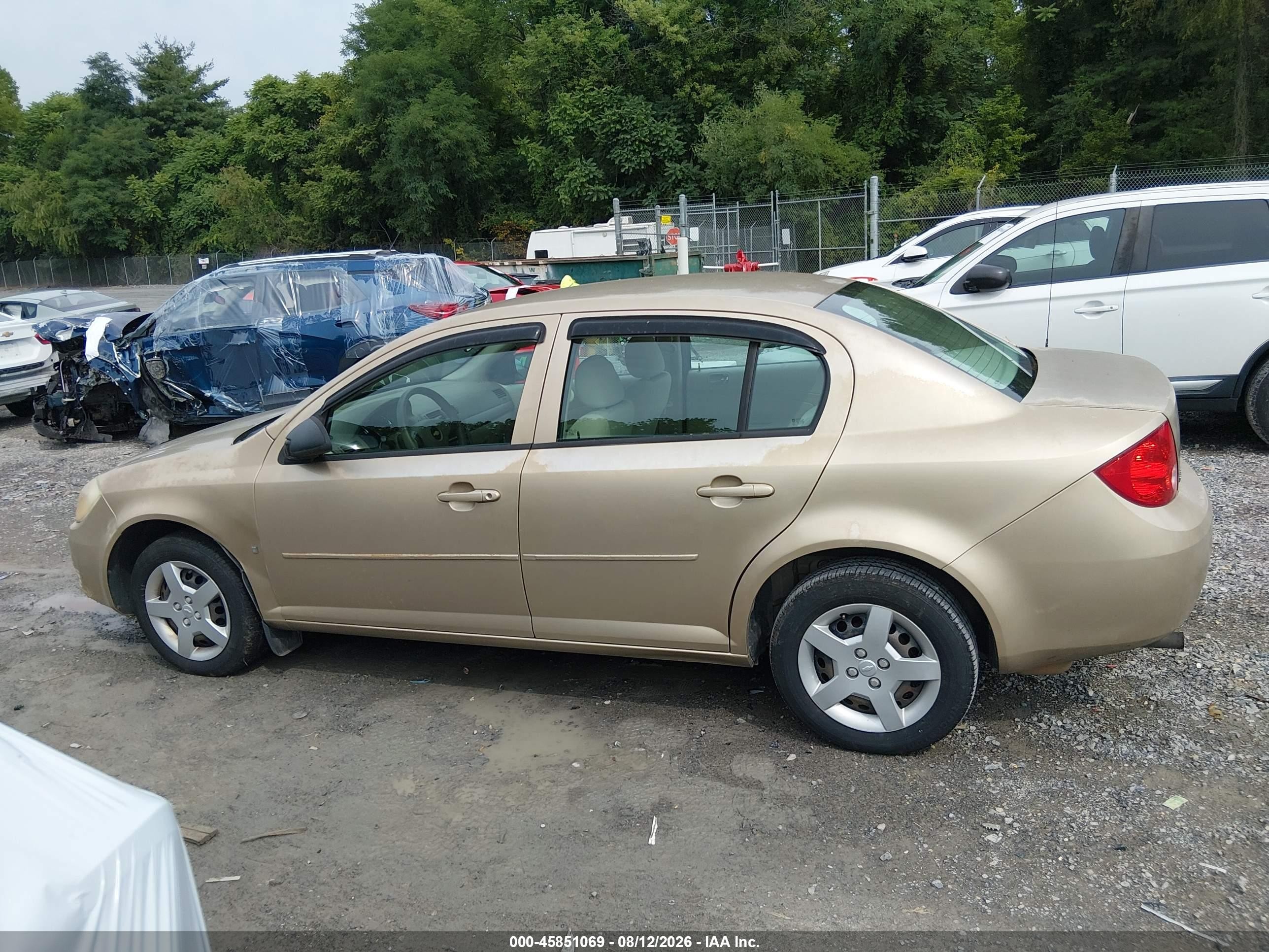 2007 Chevrolet Cobalt Ls Gold vin: 1G1AK55FX77361979
