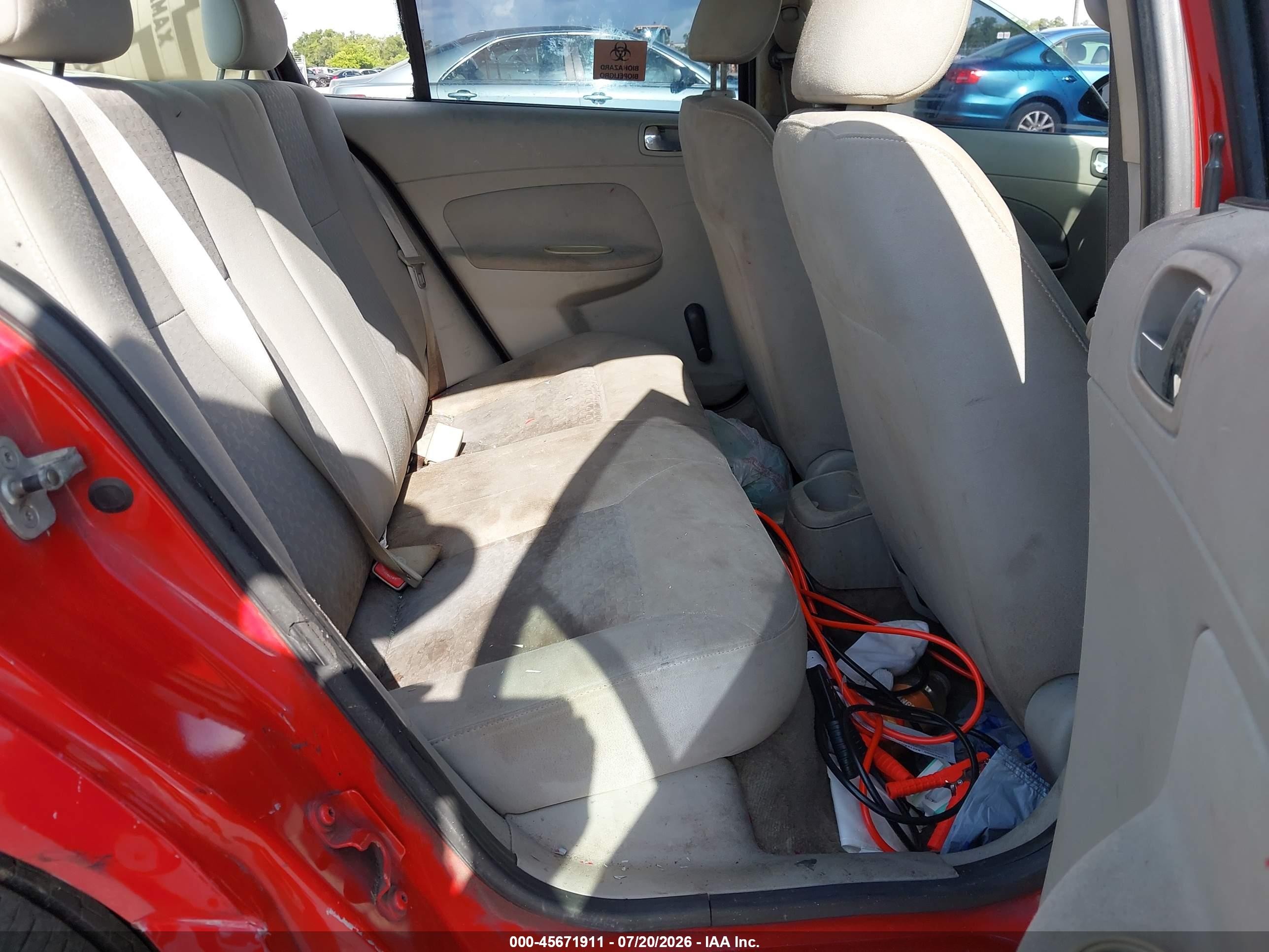 2007 Chevrolet Cobalt Ls Red vin: 1G1AK55FX77384744
