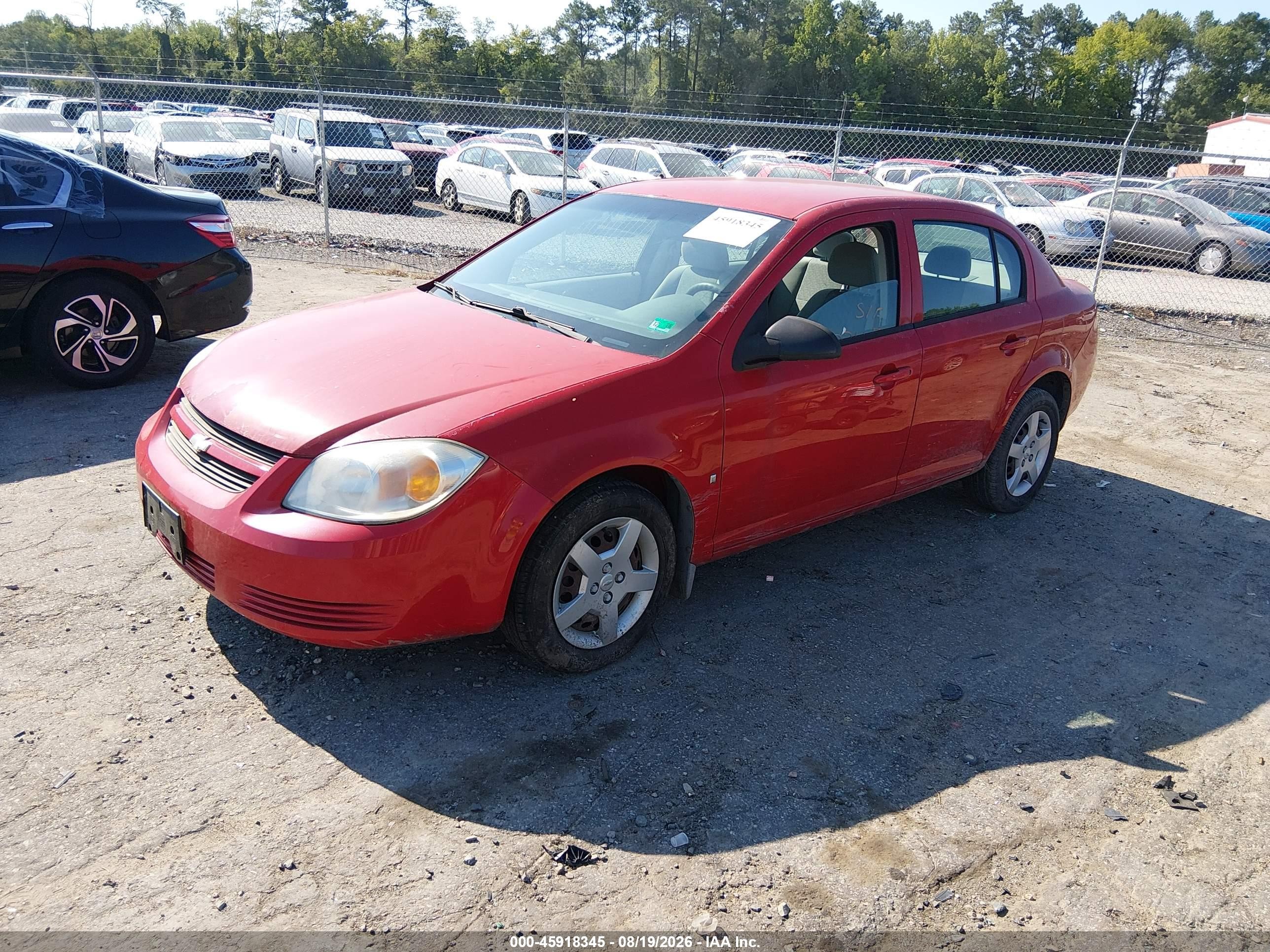 2006 Chevrolet Cobalt Ls Red vin: 1G1AK58F067857058