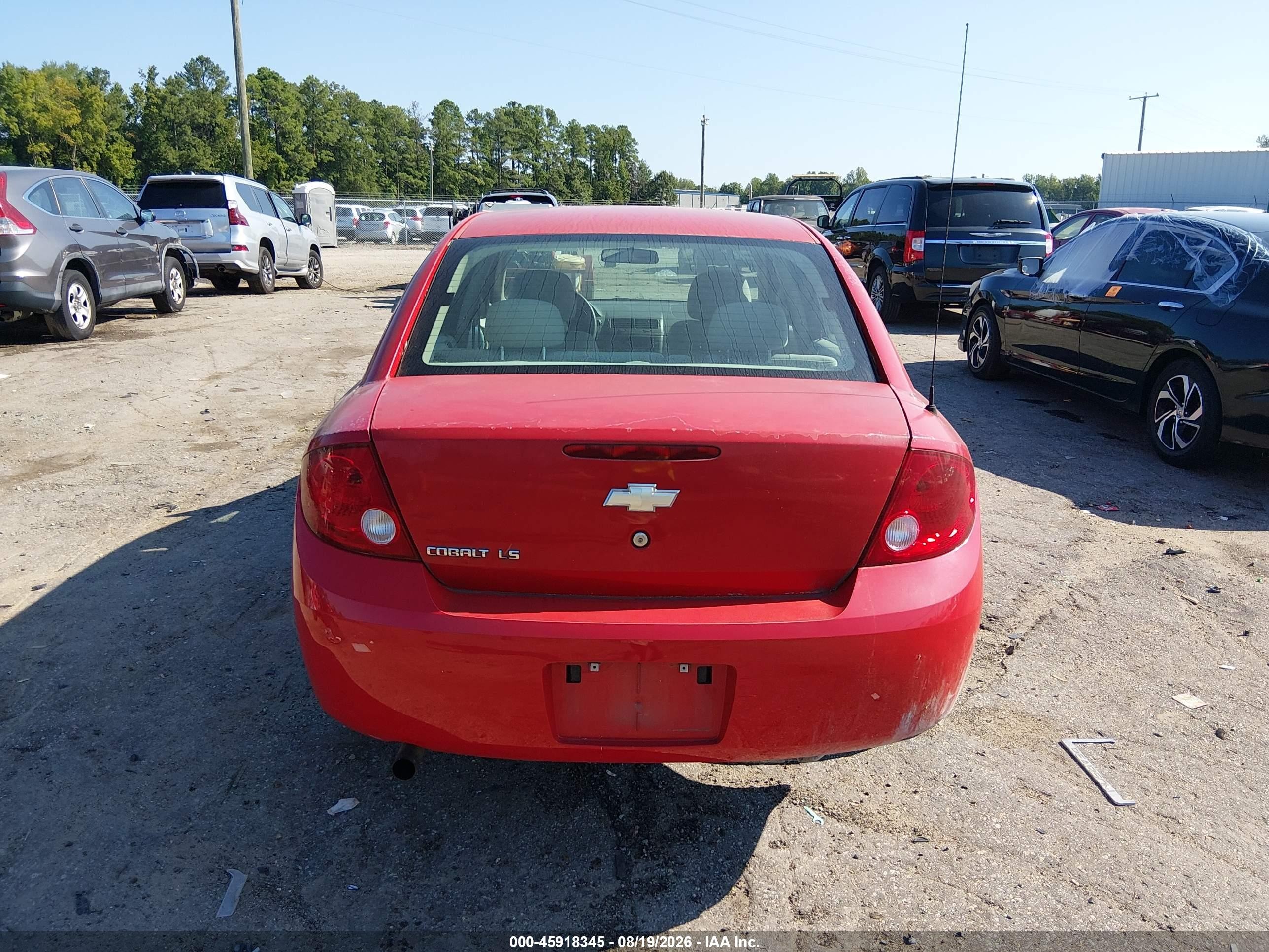 2006 Chevrolet Cobalt Ls Red vin: 1G1AK58F067857058