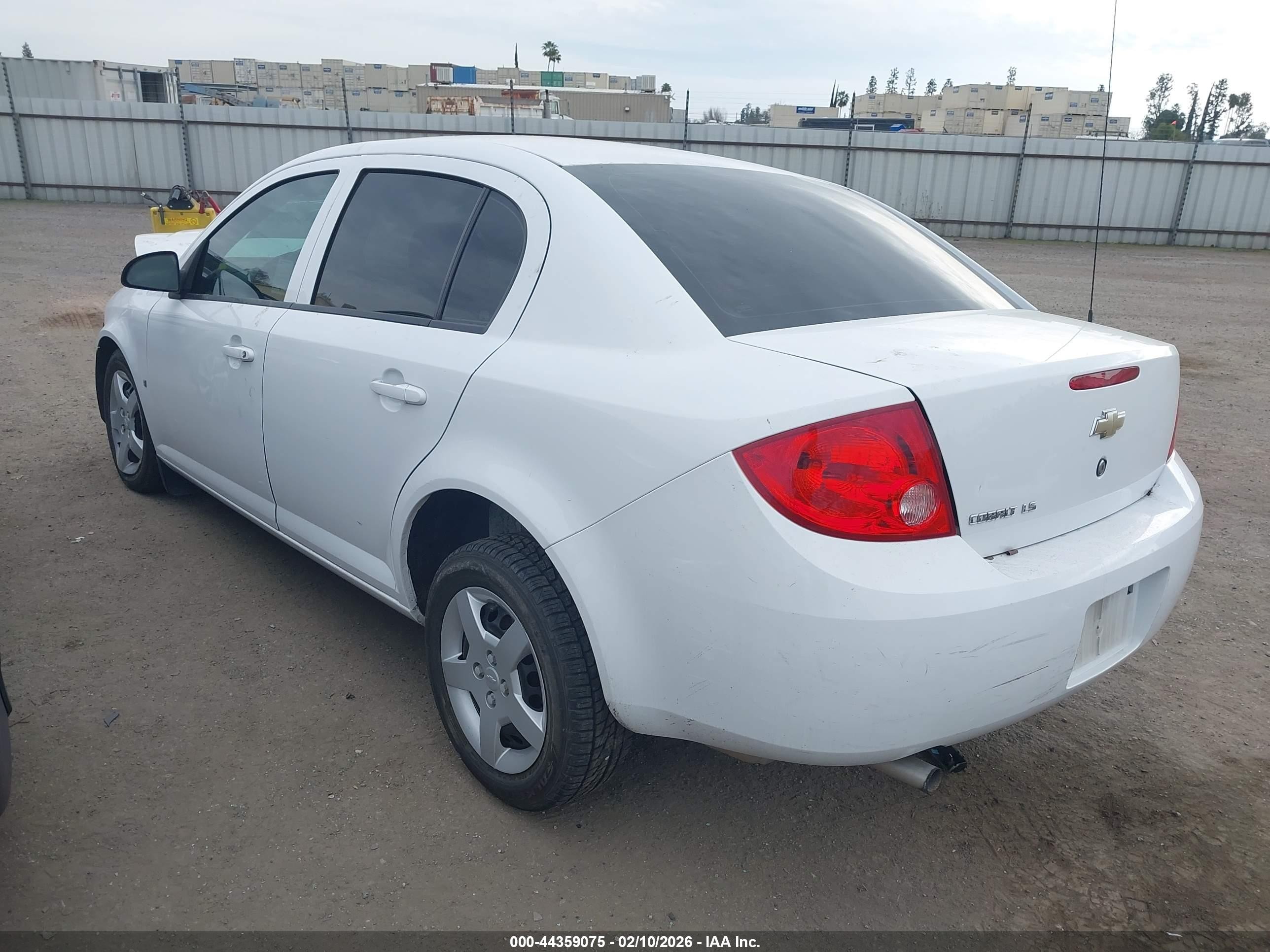 2008 Chevrolet Cobalt Ls White vin: 1G1AK58F087239029