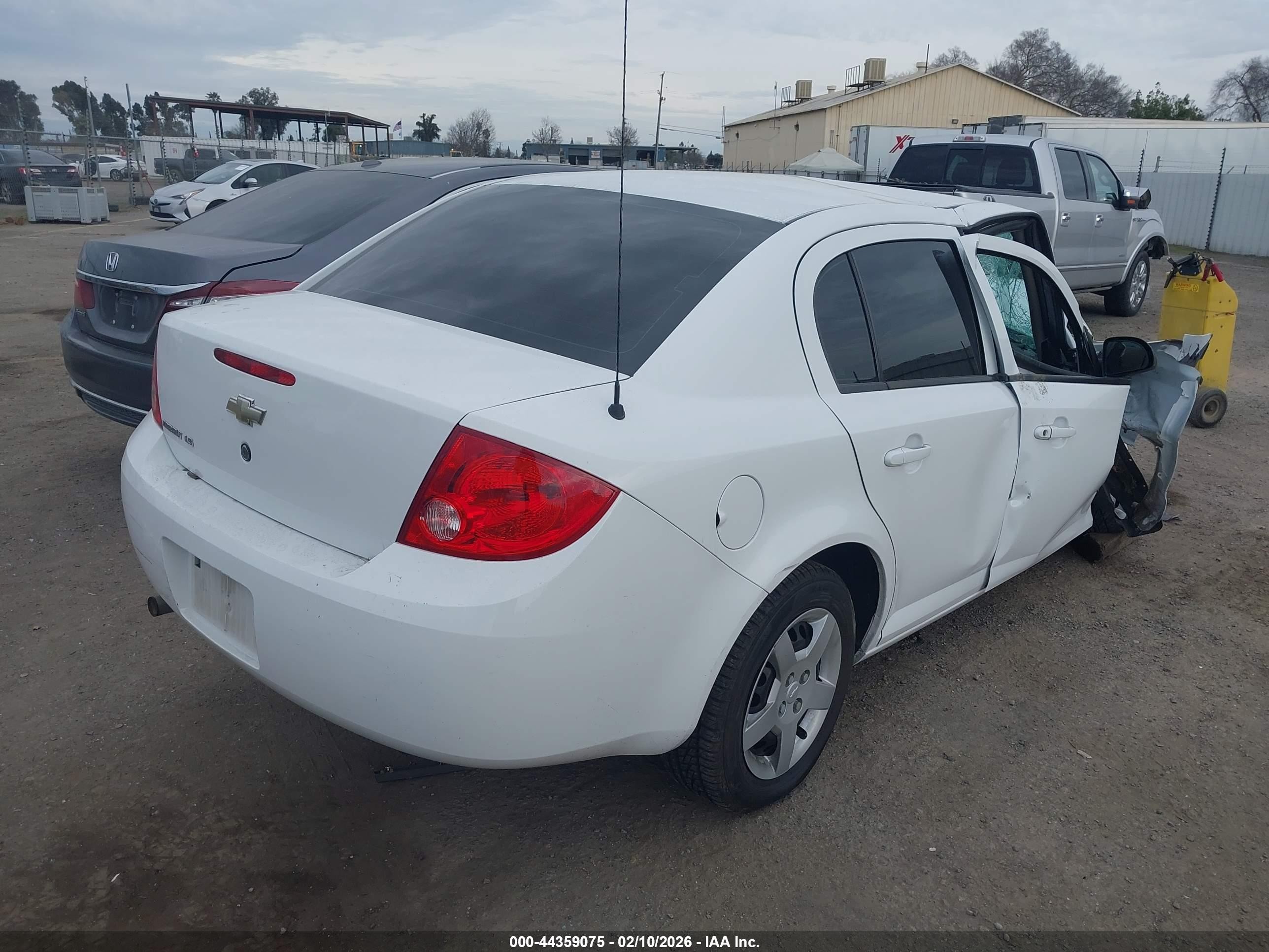 2008 Chevrolet Cobalt Ls White vin: 1G1AK58F087239029