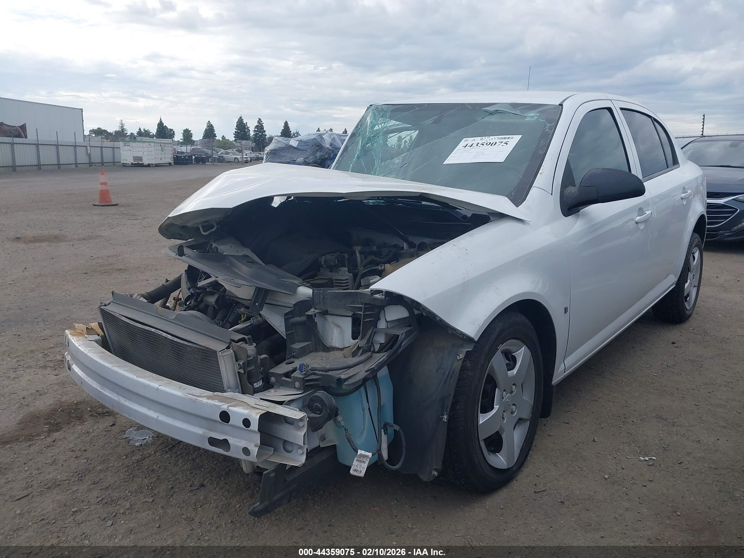 2008 Chevrolet Cobalt Ls White vin: 1G1AK58F087239029