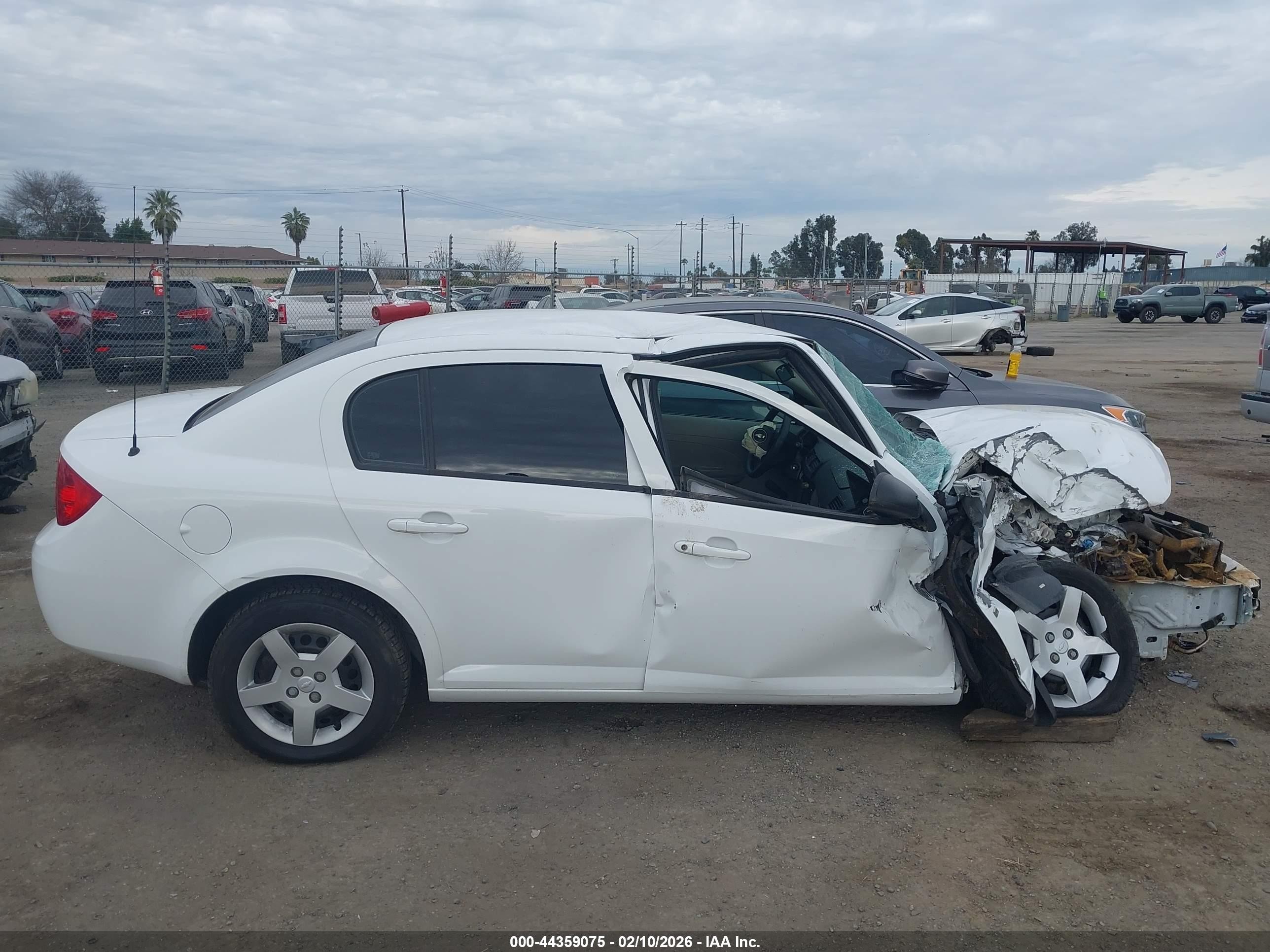 2008 Chevrolet Cobalt Ls White vin: 1G1AK58F087239029