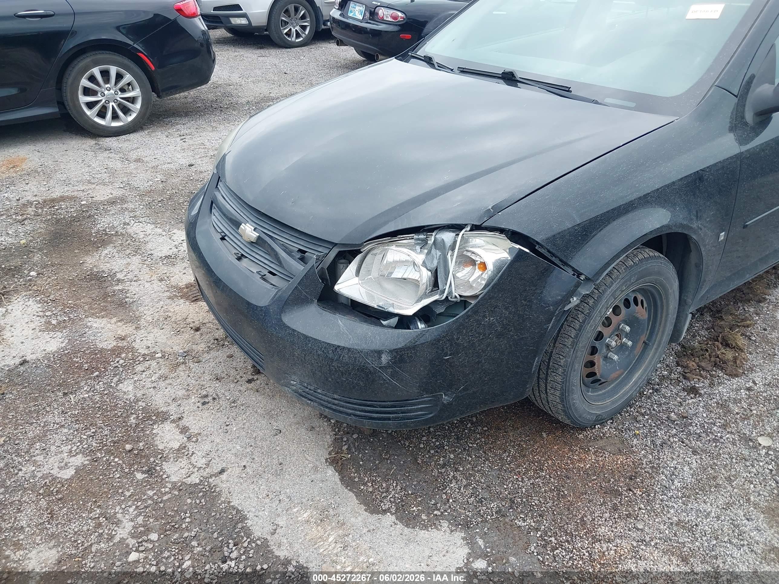 2008 Chevrolet Cobalt Ls Black vin: 1G1AK58F287176905