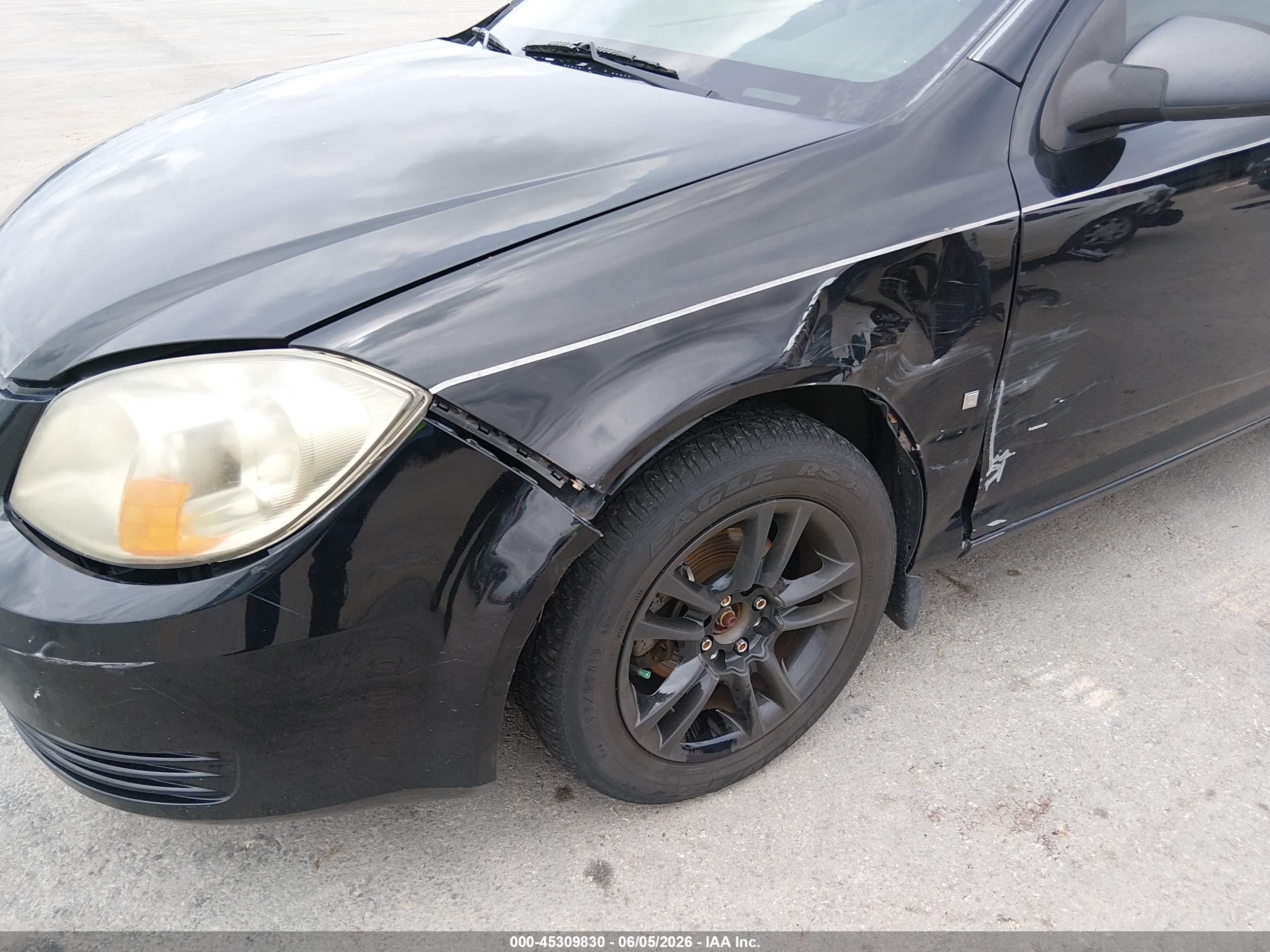 2008 Chevrolet Cobalt Ls Black vin: 1G1AK58F387300065