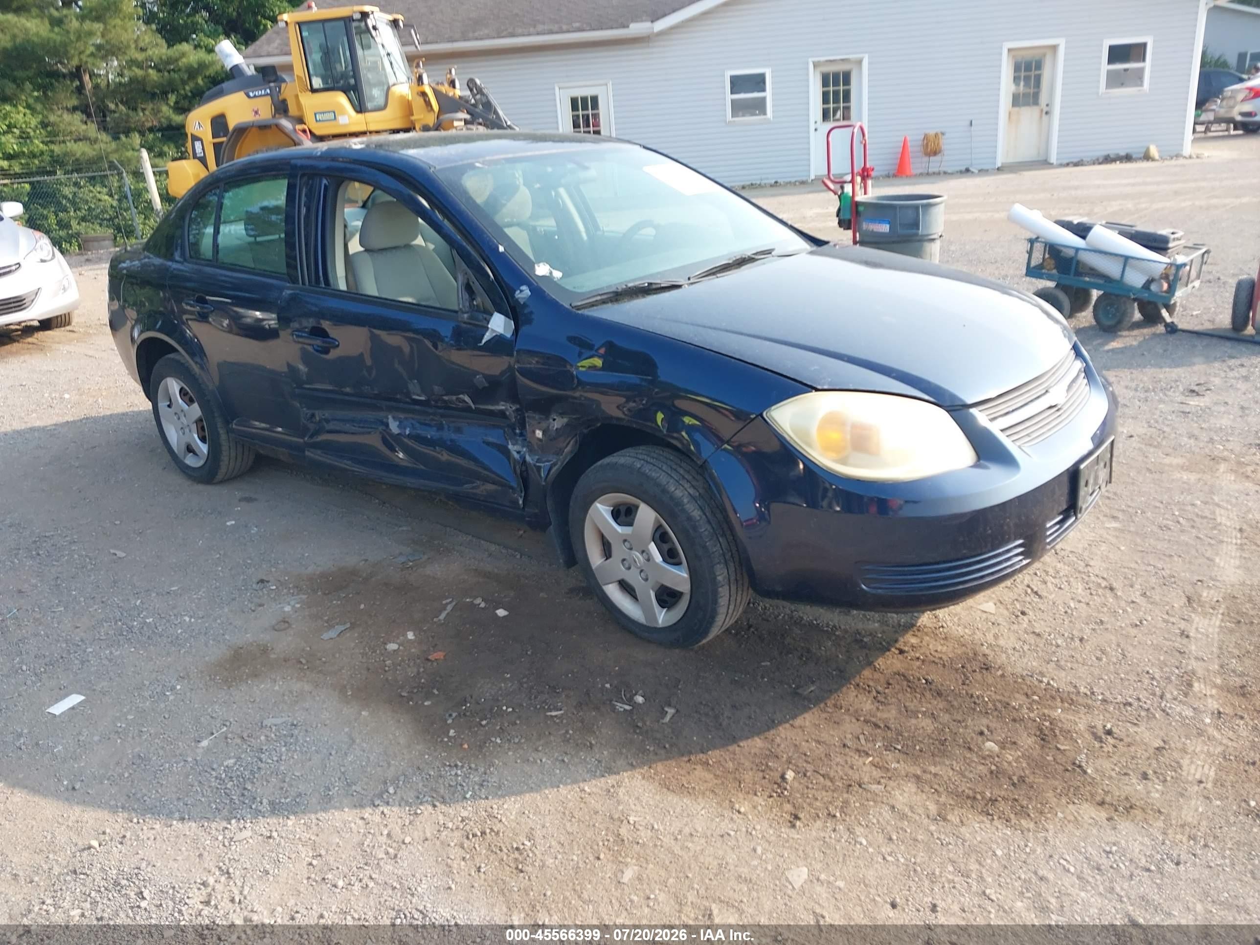 2008 Chevrolet Cobalt Ls Blue vin: 1G1AK58F487232813