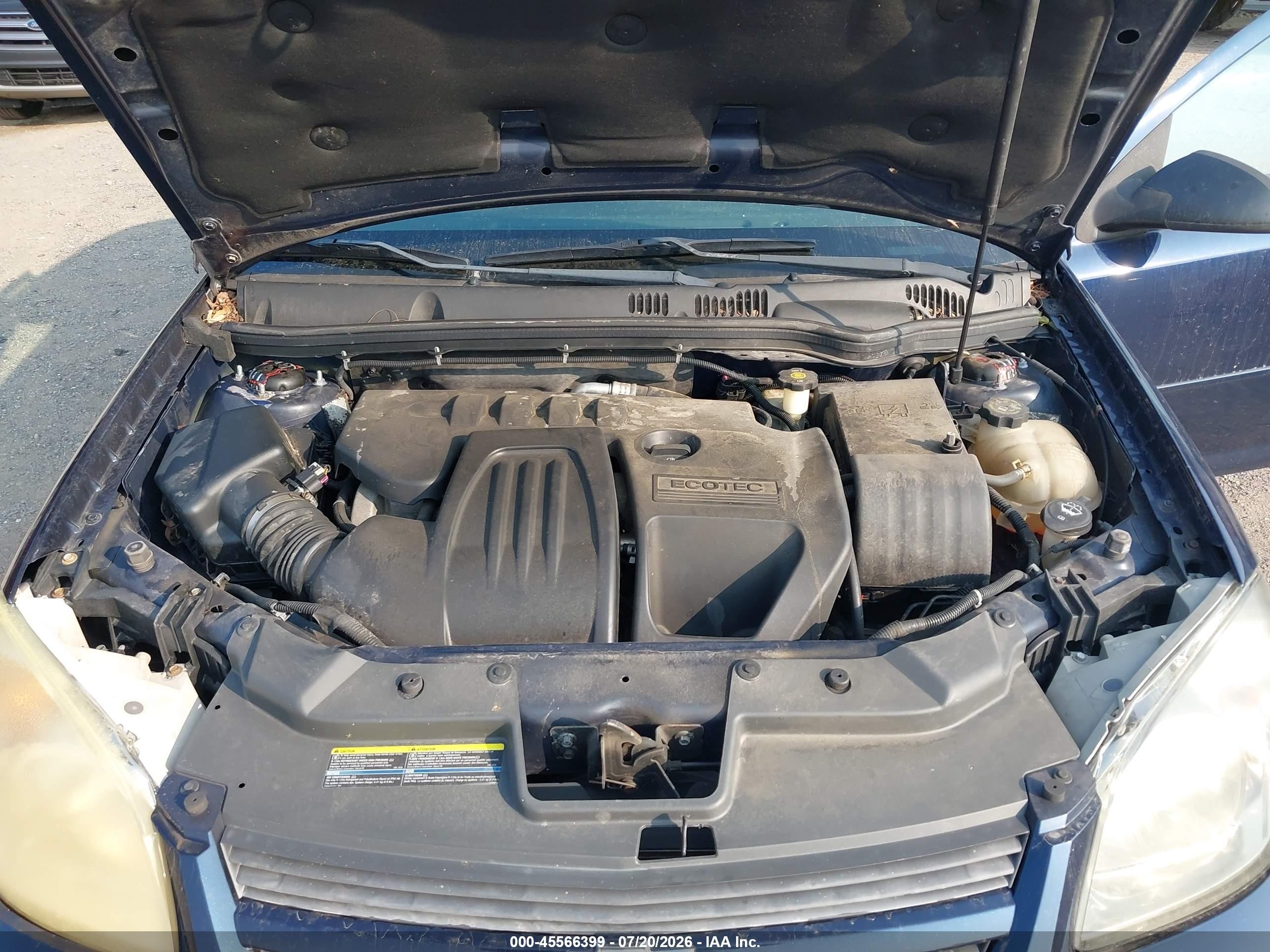 2008 Chevrolet Cobalt Ls Blue vin: 1G1AK58F487232813