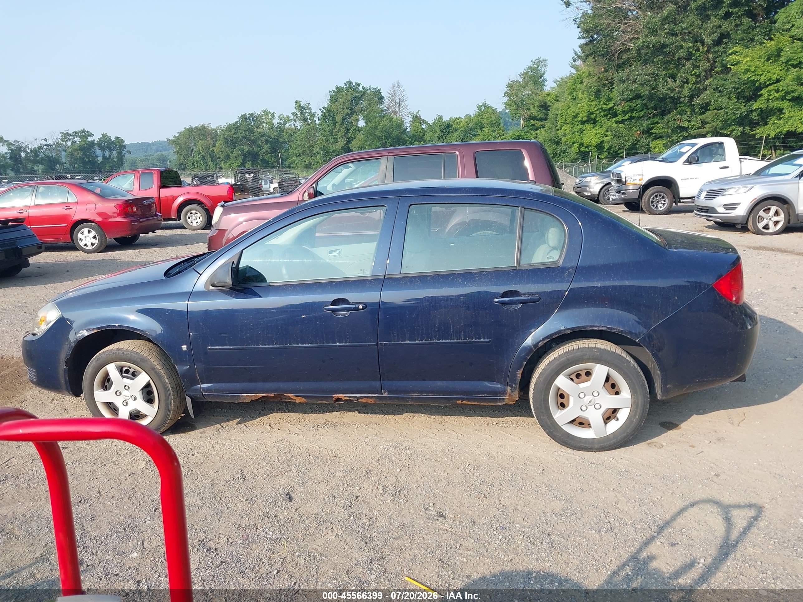 2008 Chevrolet Cobalt Ls Blue vin: 1G1AK58F487232813