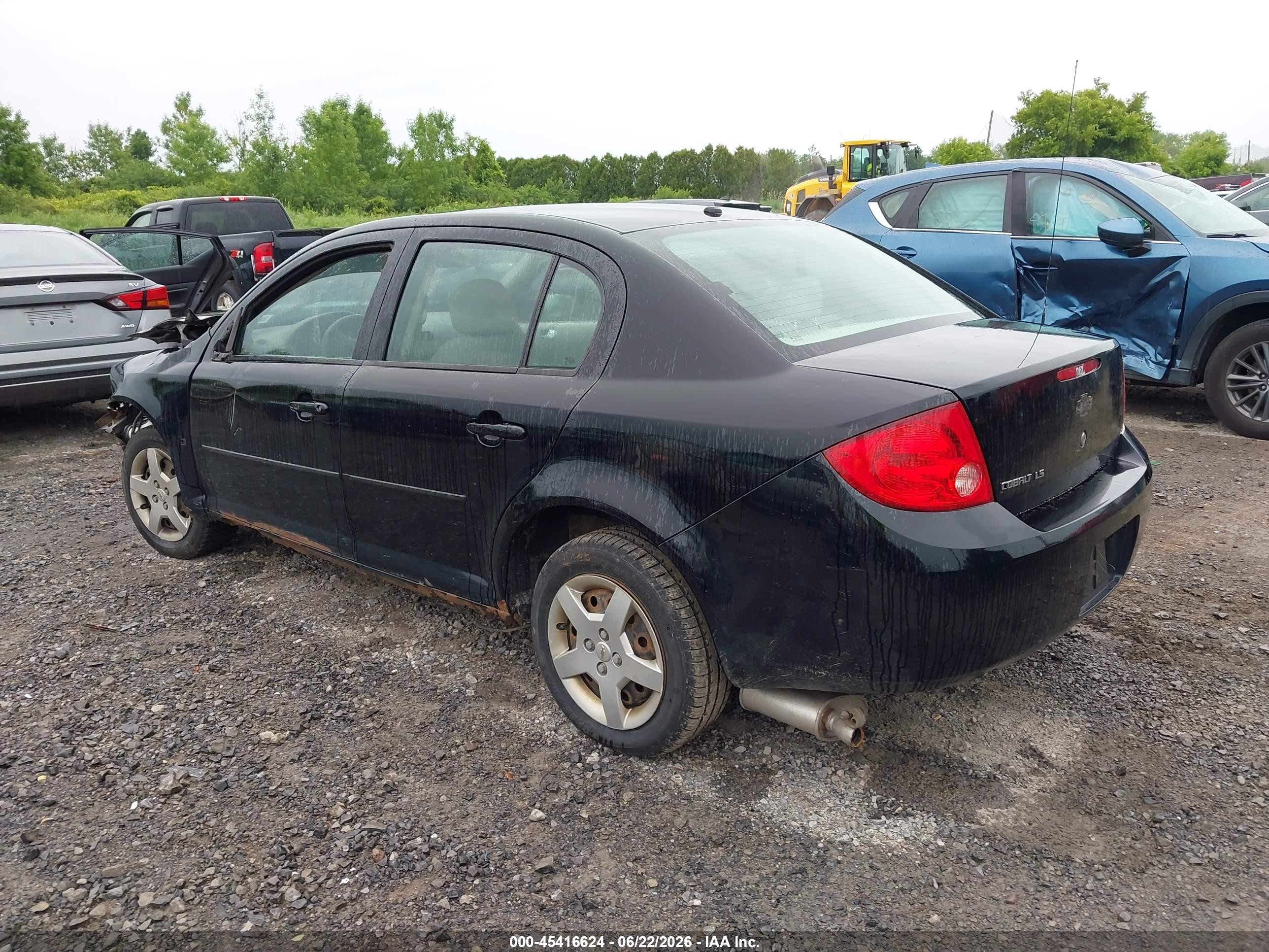 2008 Chevrolet Cobalt Ls Black vin: 1G1AK58F487306361