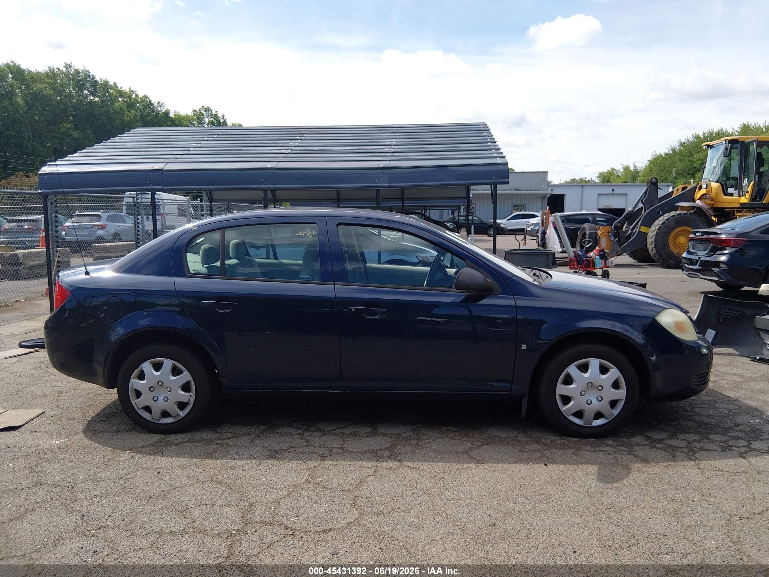 2008 Chevrolet Cobalt Ls Blue vin: 1G1AK58F687122913