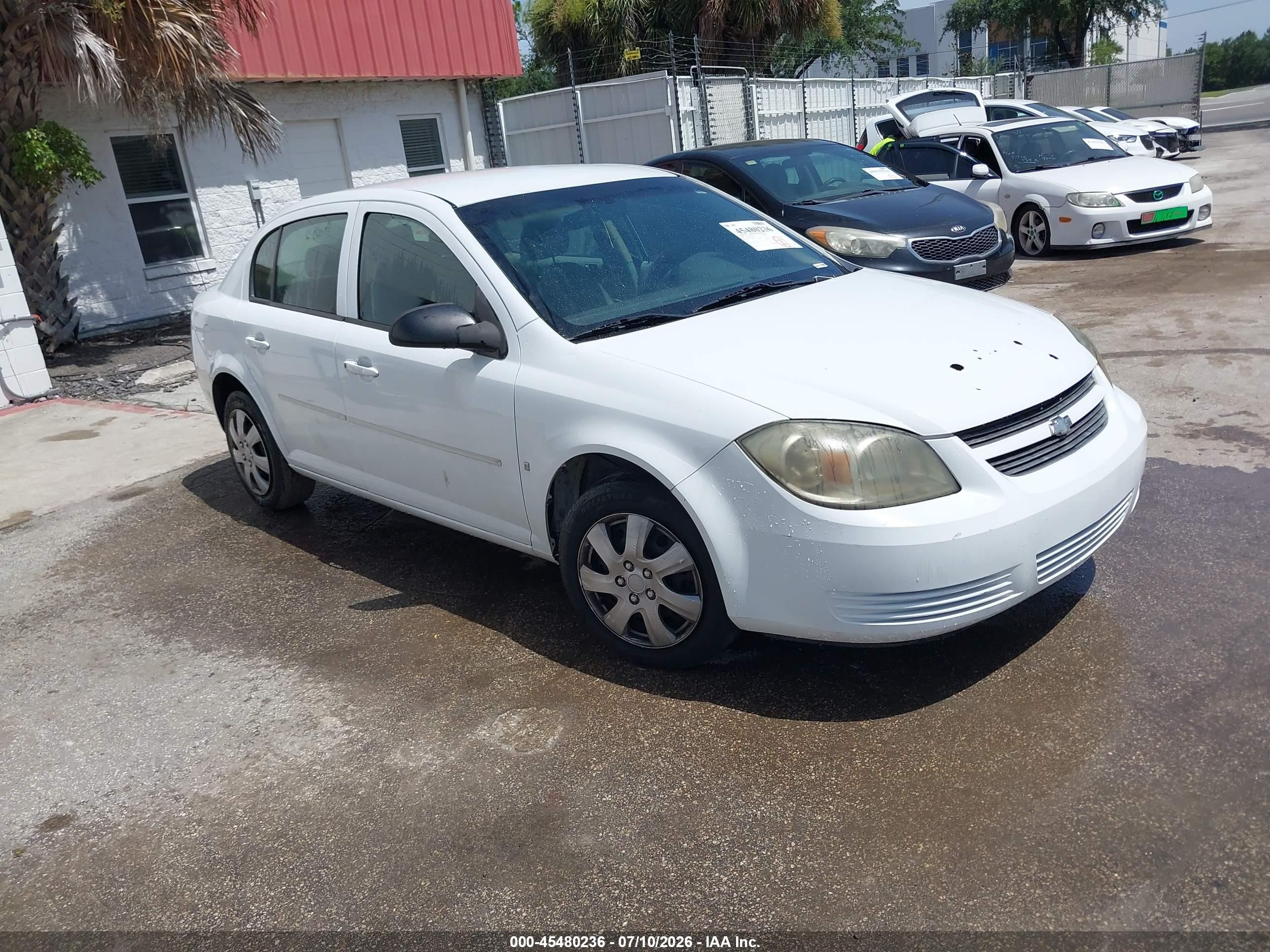 2008 Chevrolet Cobalt Ls White vin: 1G1AK58F787264171