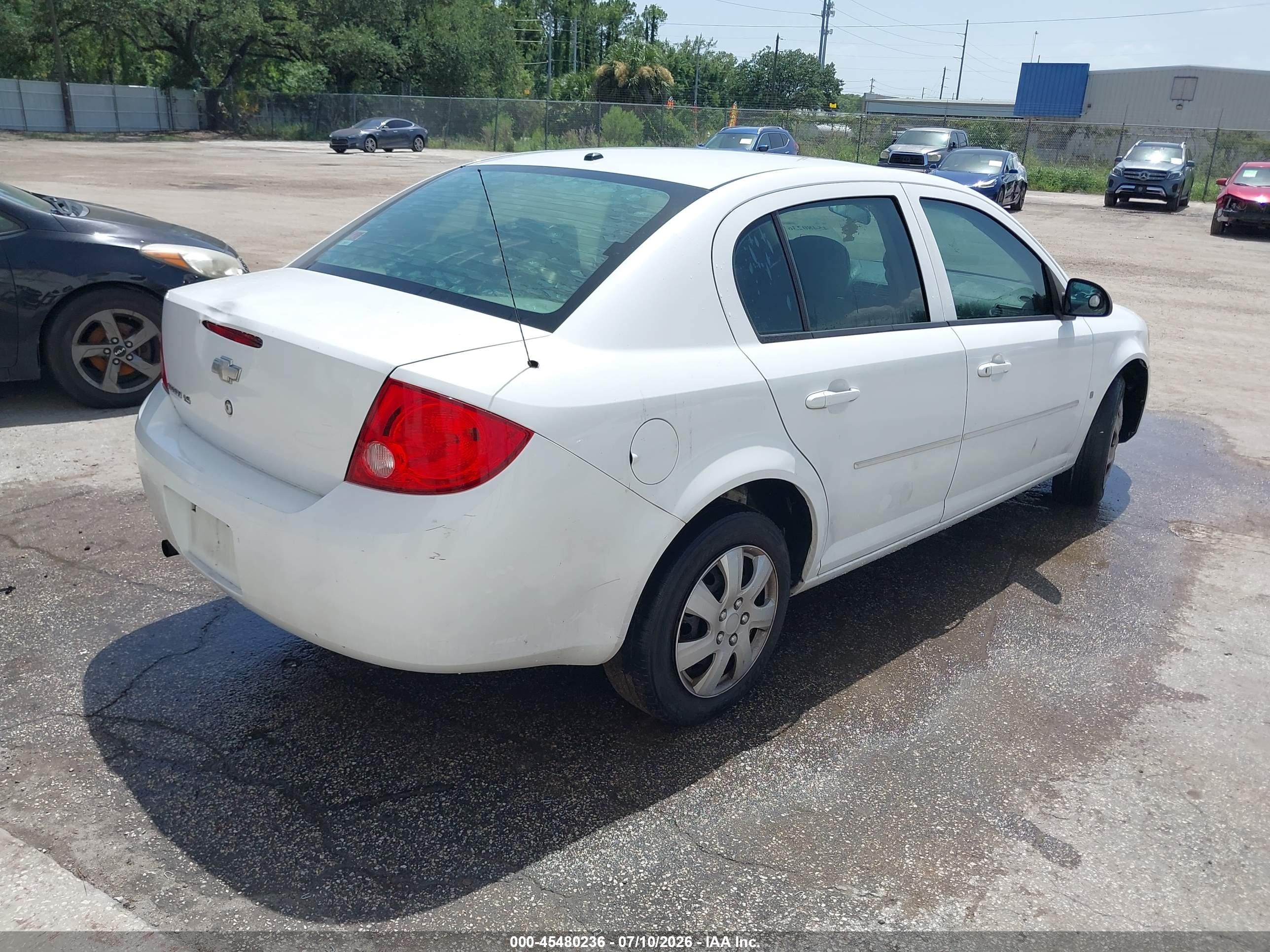 2008 Chevrolet Cobalt Ls Белый vin: 1G1AK58F787264171