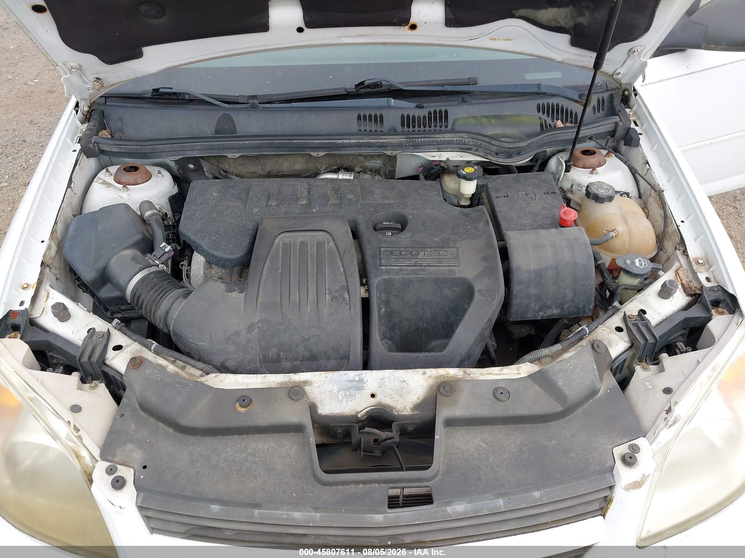 2008 Chevrolet Cobalt Ls White vin: 1G1AK58F887119267