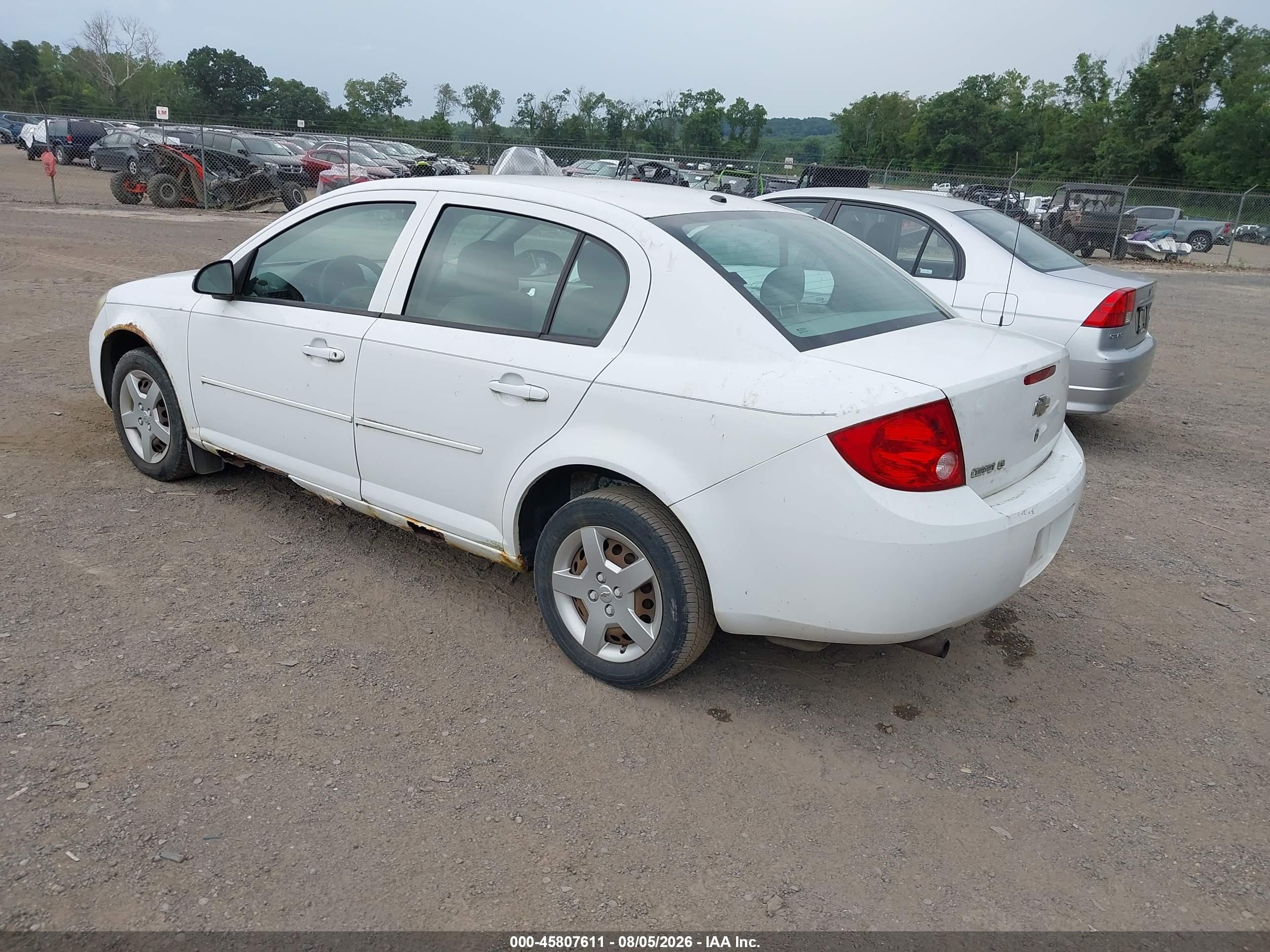 2008 Chevrolet Cobalt Ls White vin: 1G1AK58F887119267