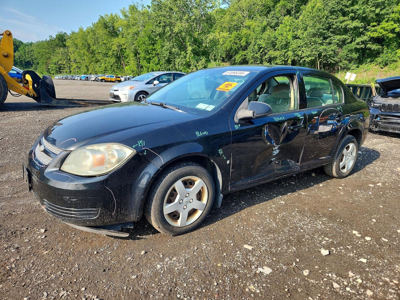 2008 Chevrolet Cobalt Ls Black vin: 1G1AK58F987331725