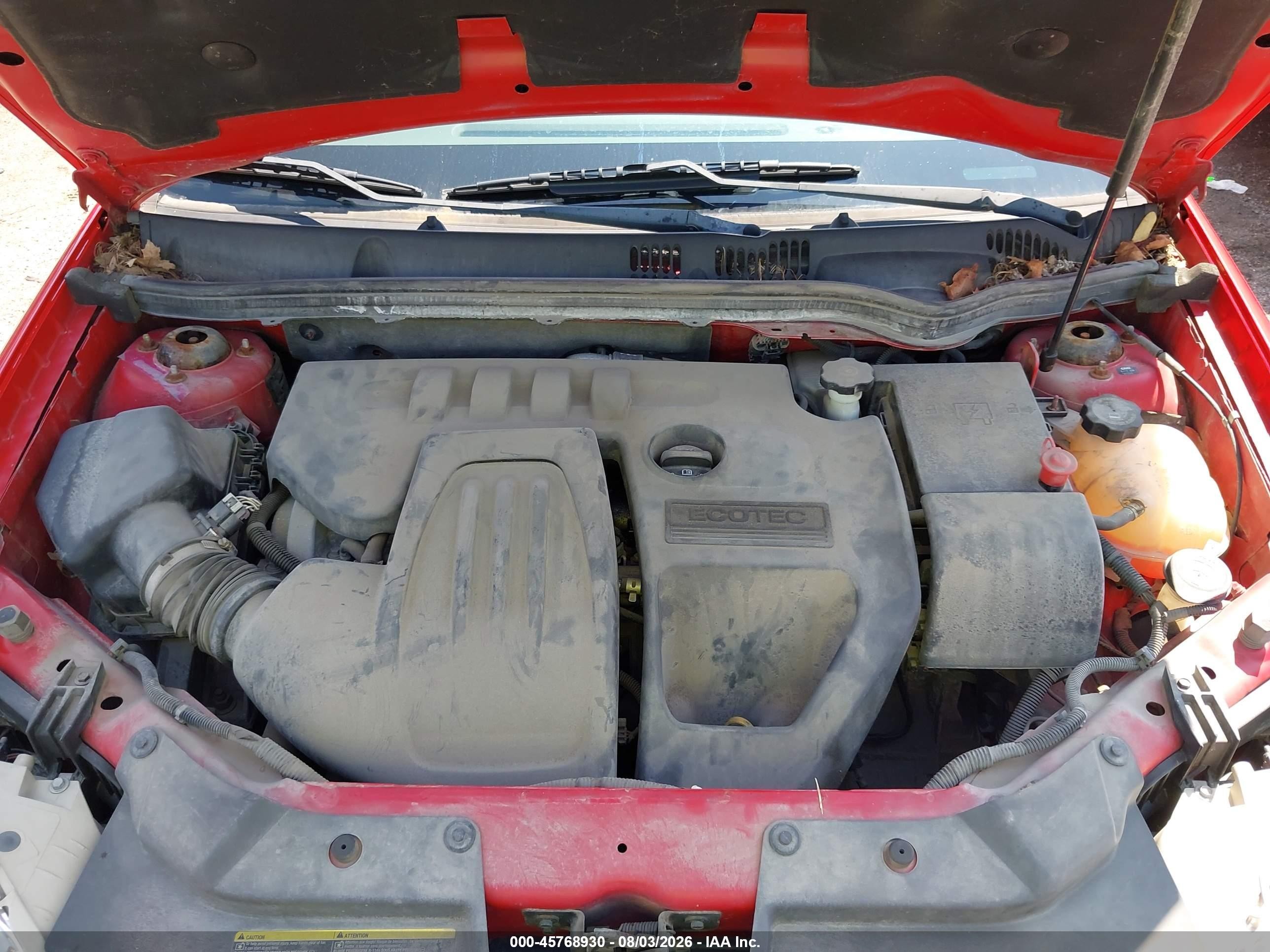 2009 Chevrolet Cobalt Ls Red vin: 1G1AK58H697134479