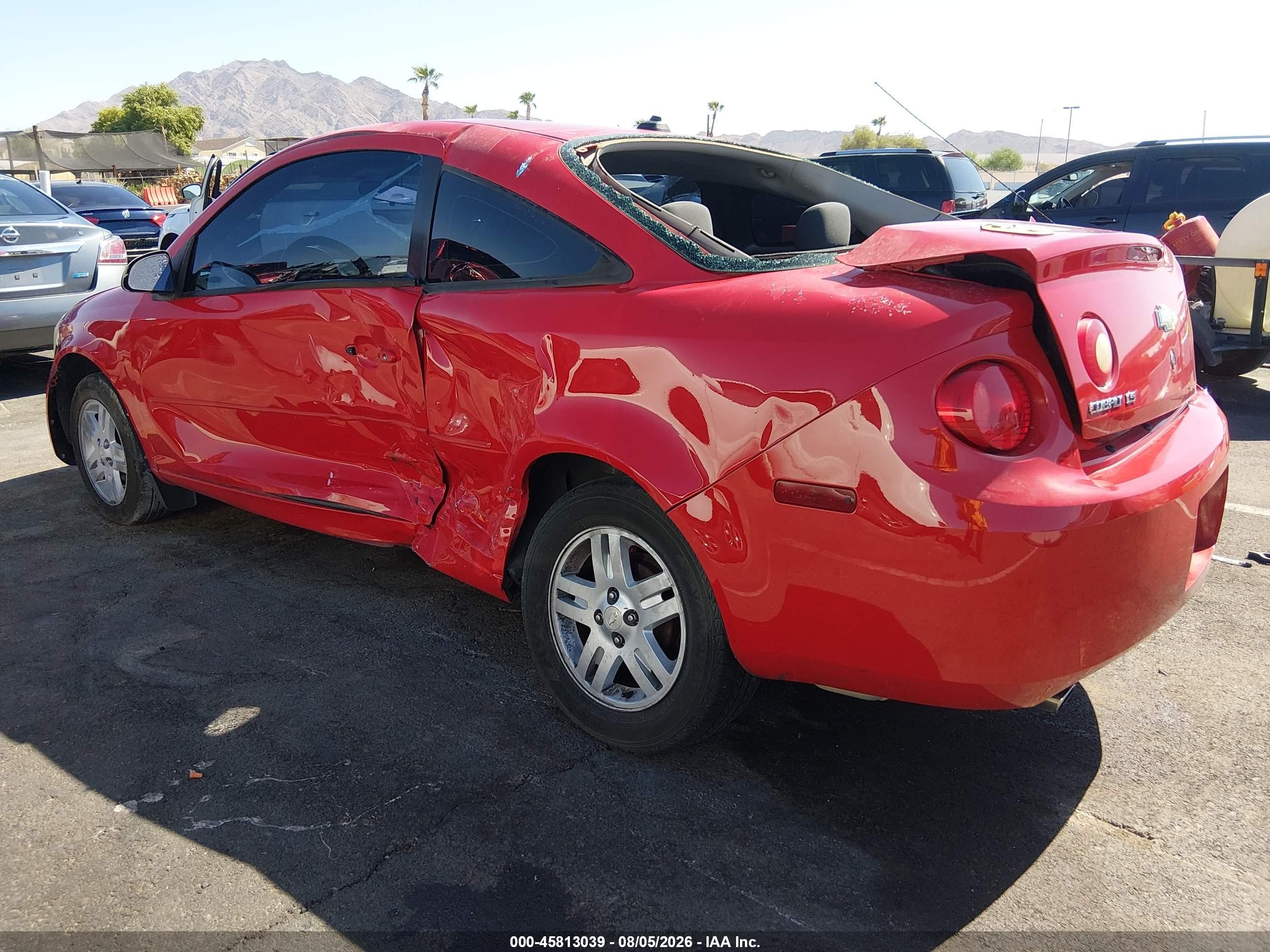 2005 Chevrolet Cobalt Ls Красный vin: 1G1AL12F057610393