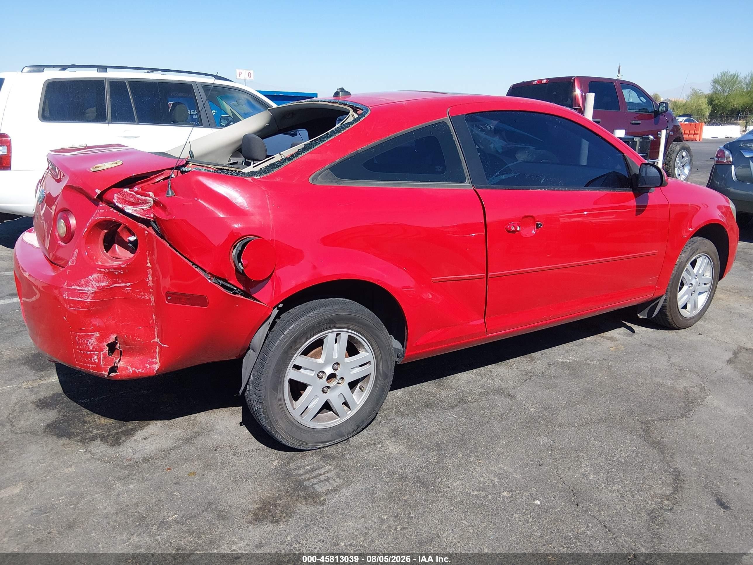 2005 Chevrolet Cobalt Ls Красный vin: 1G1AL12F057610393