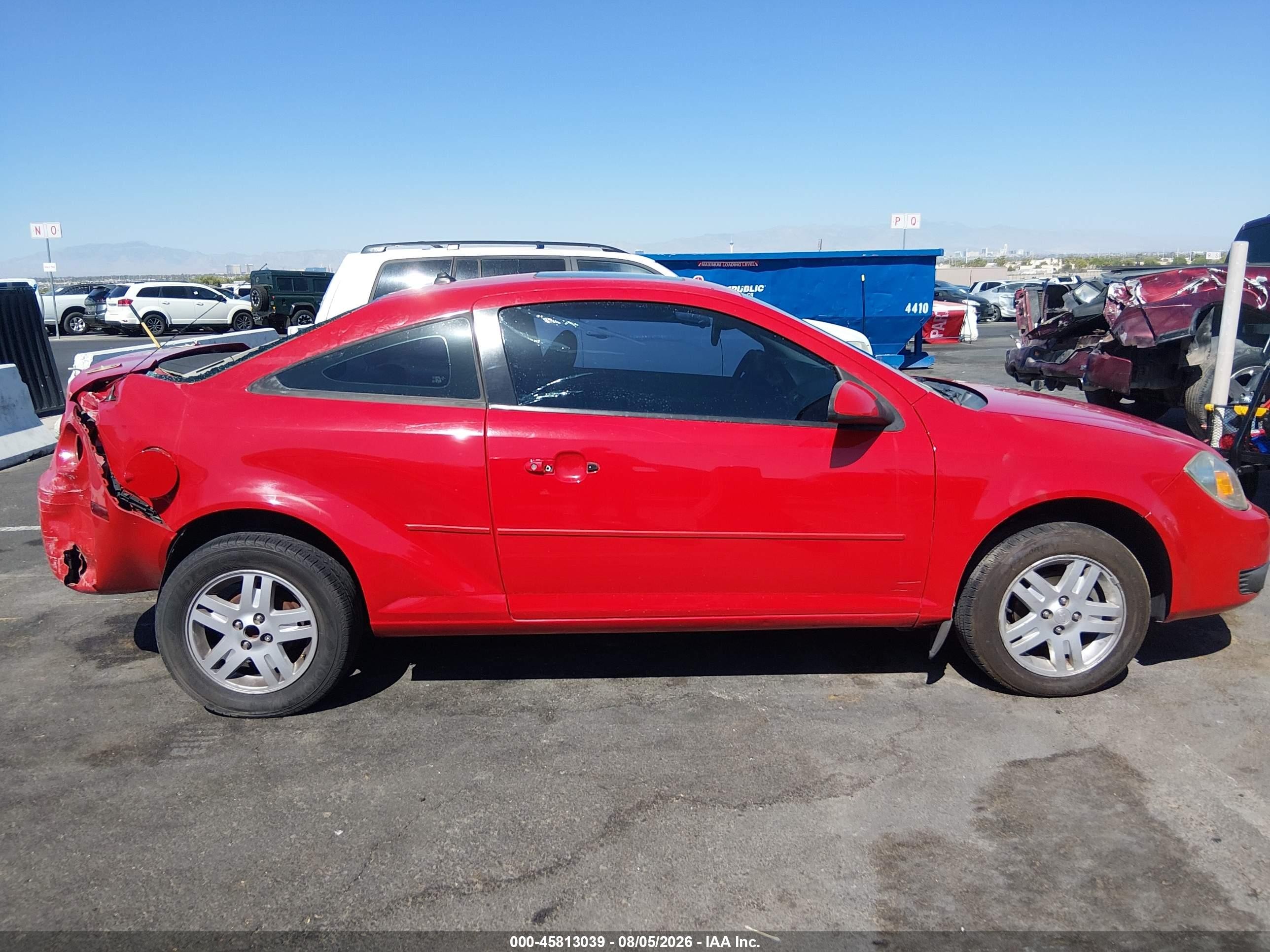 2005 Chevrolet Cobalt Ls Красный vin: 1G1AL12F057610393