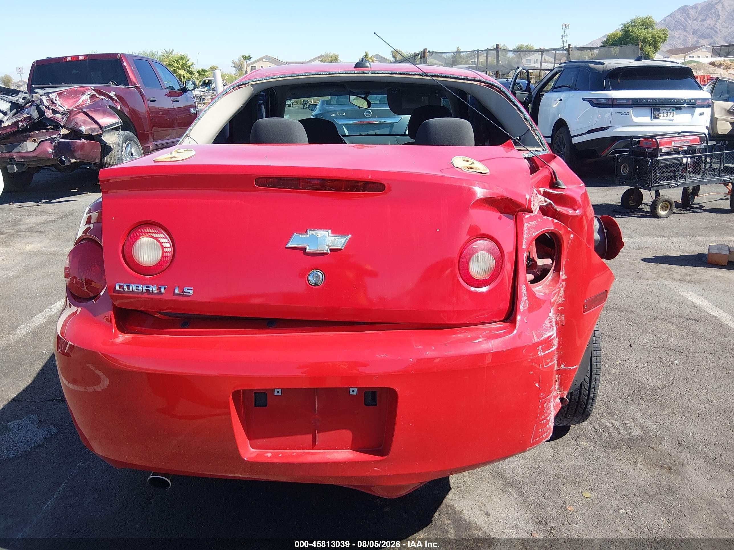 2005 Chevrolet Cobalt Ls Красный vin: 1G1AL12F057610393