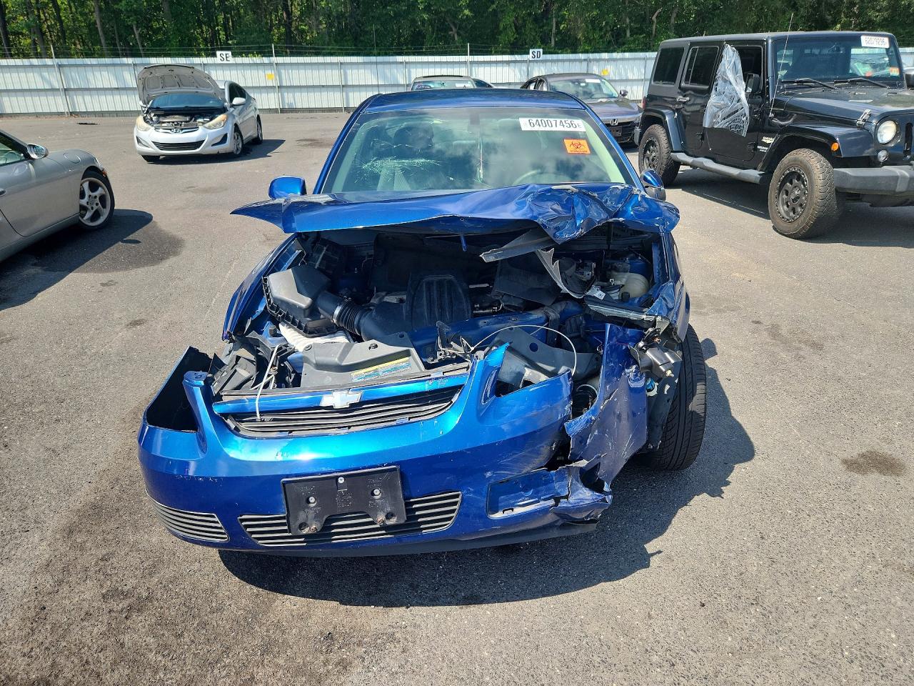 2005 Chevrolet Cobalt Ls Blue vin: 1G1AL12F457613314