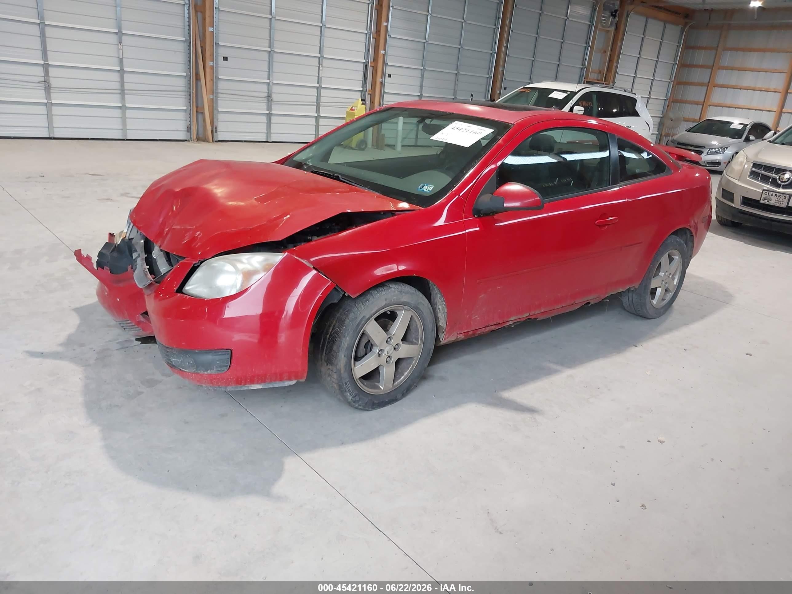 2005 Chevrolet Cobalt Ls Red vin: 1G1AL12F657554699