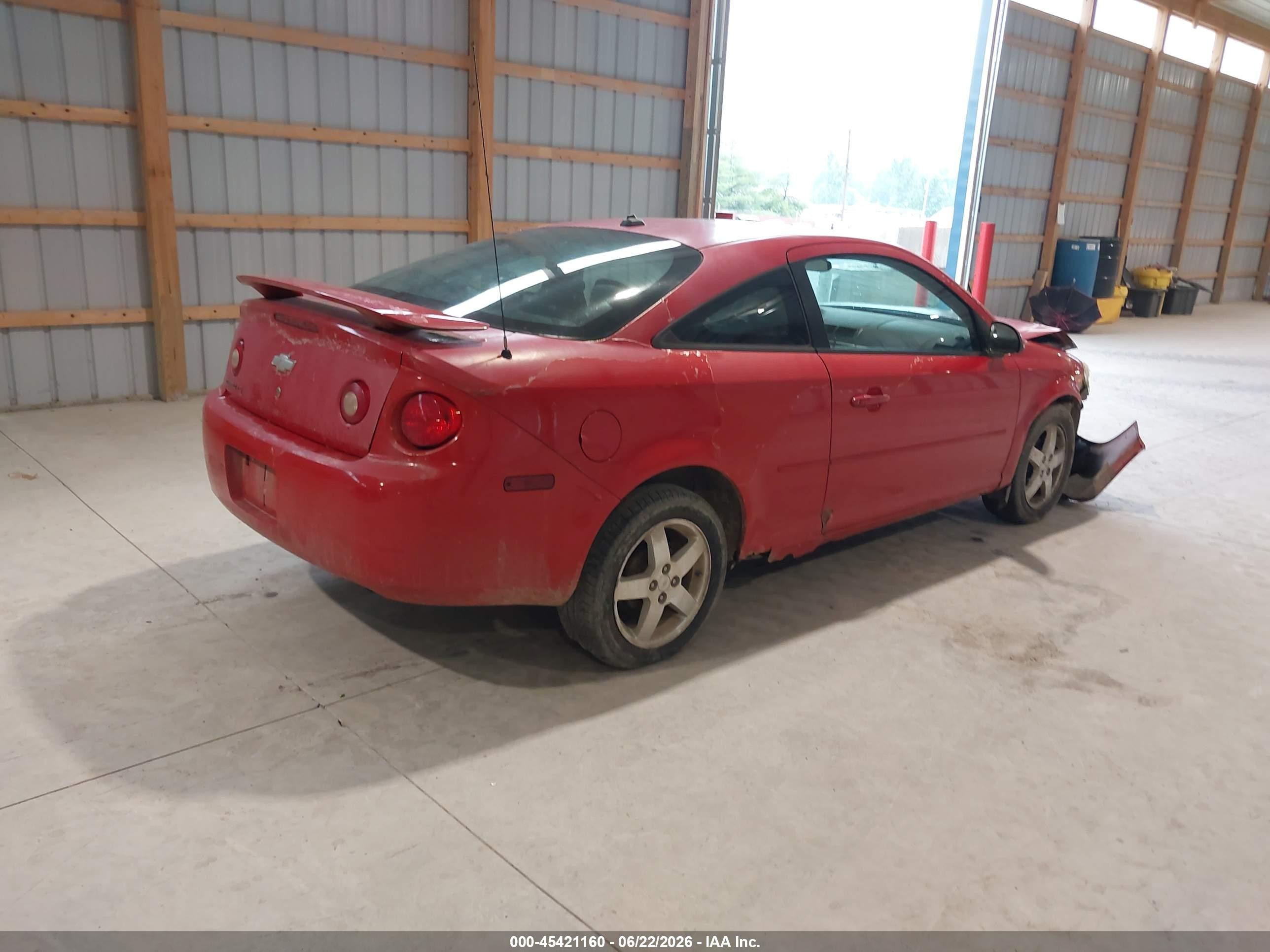2005 Chevrolet Cobalt Ls Red vin: 1G1AL12F657554699