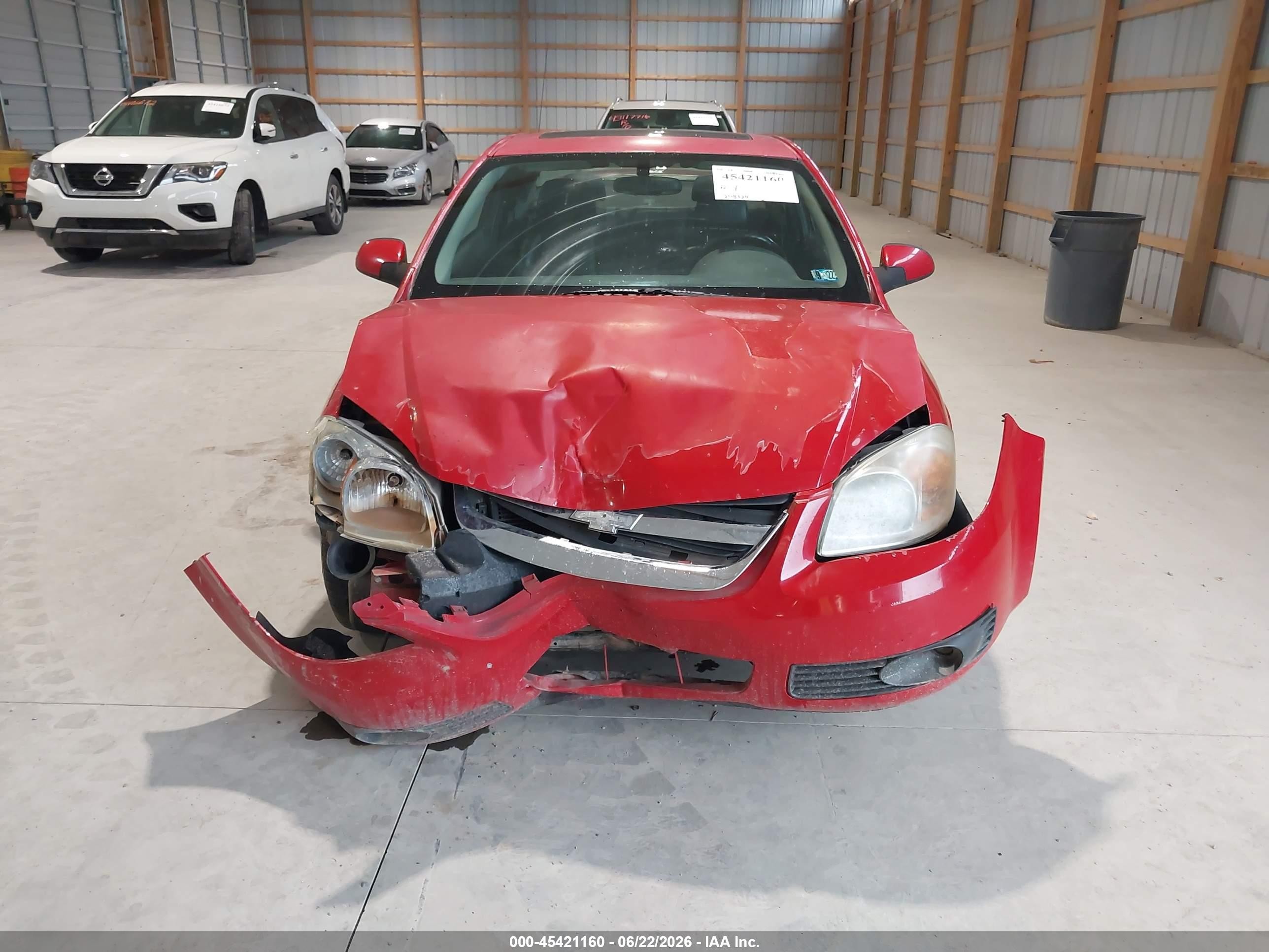 2005 Chevrolet Cobalt Ls Red vin: 1G1AL12F657554699