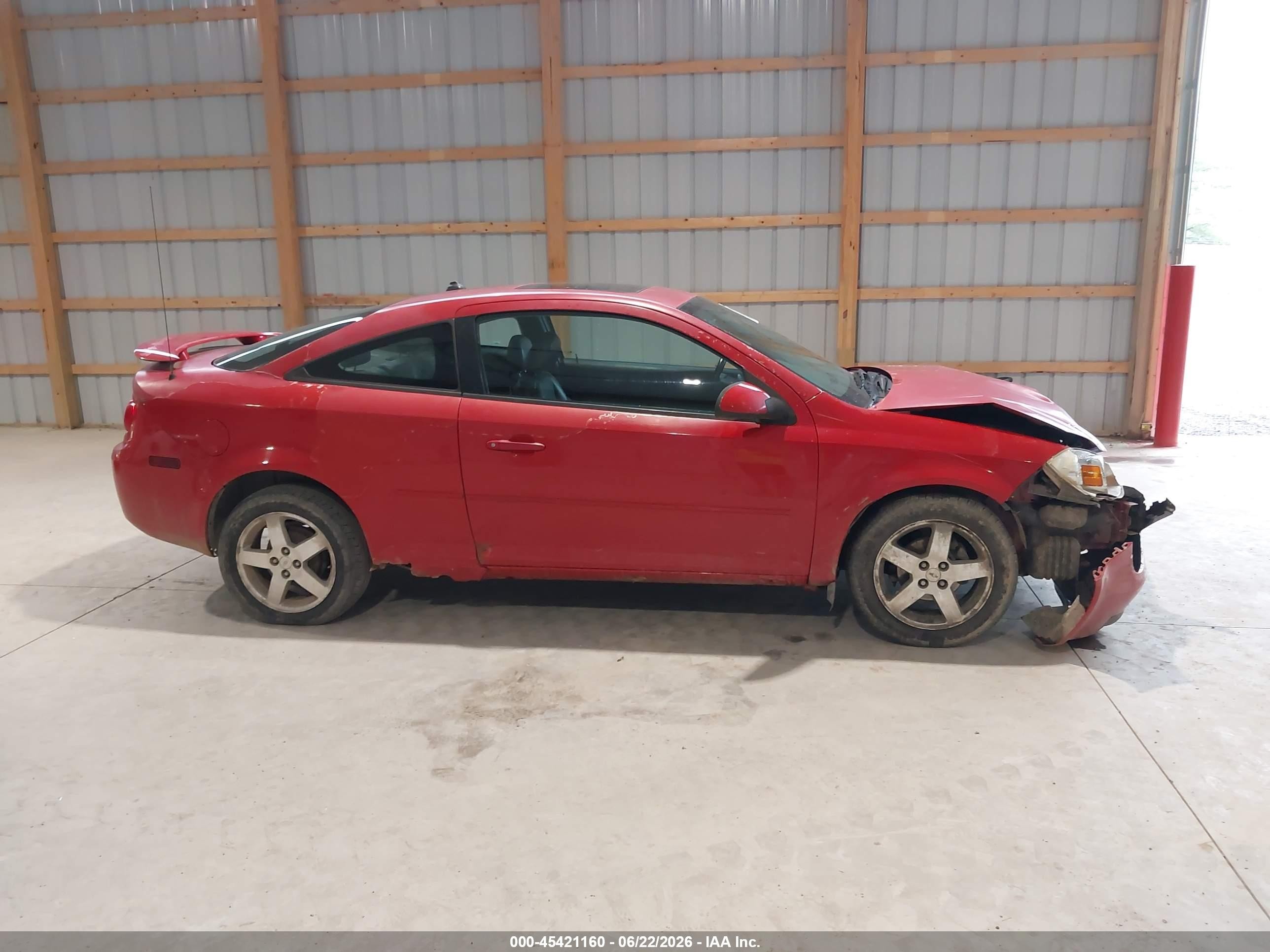 2005 Chevrolet Cobalt Ls Red vin: 1G1AL12F657554699