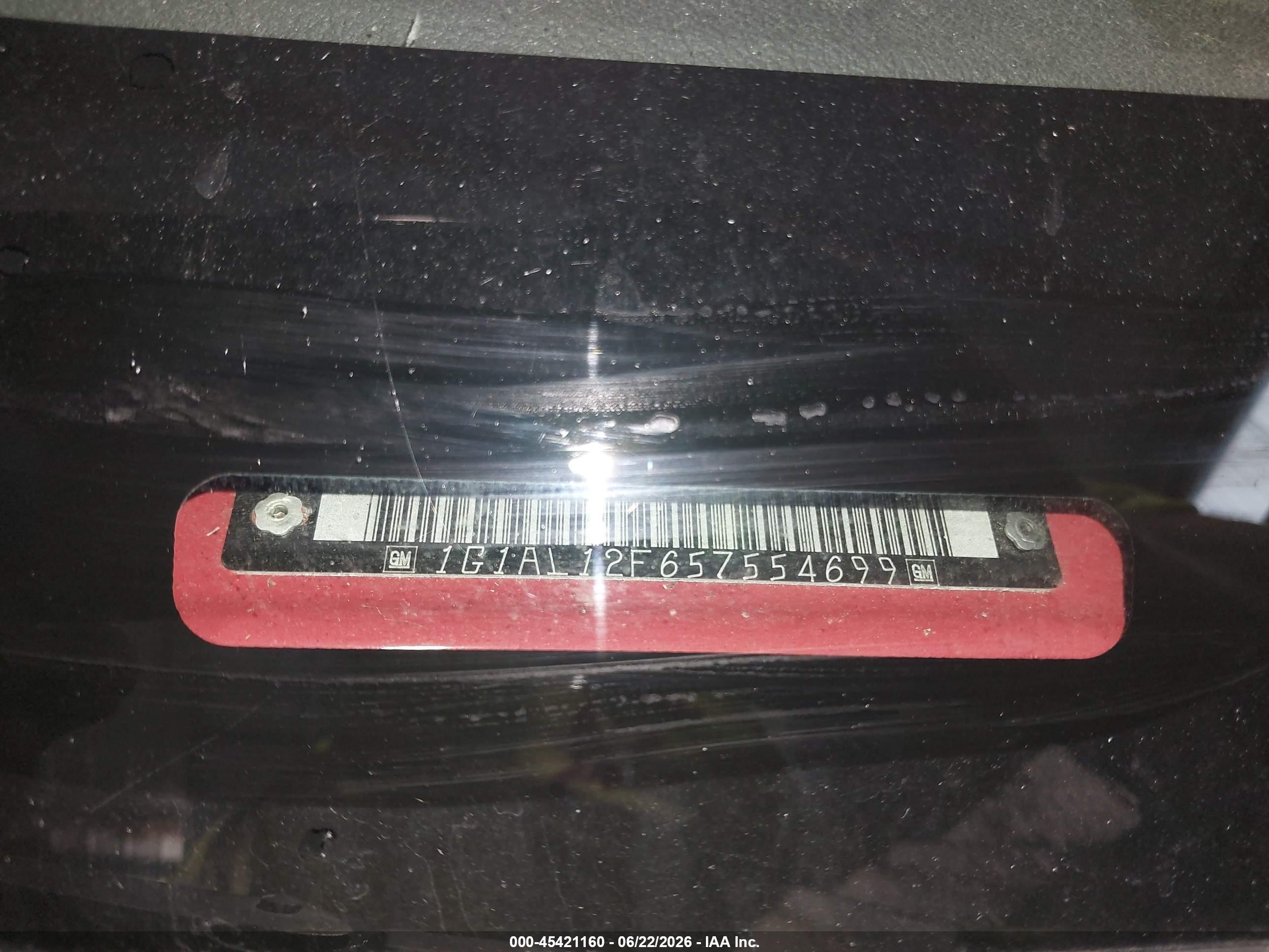 2005 Chevrolet Cobalt Ls Red vin: 1G1AL12F657554699