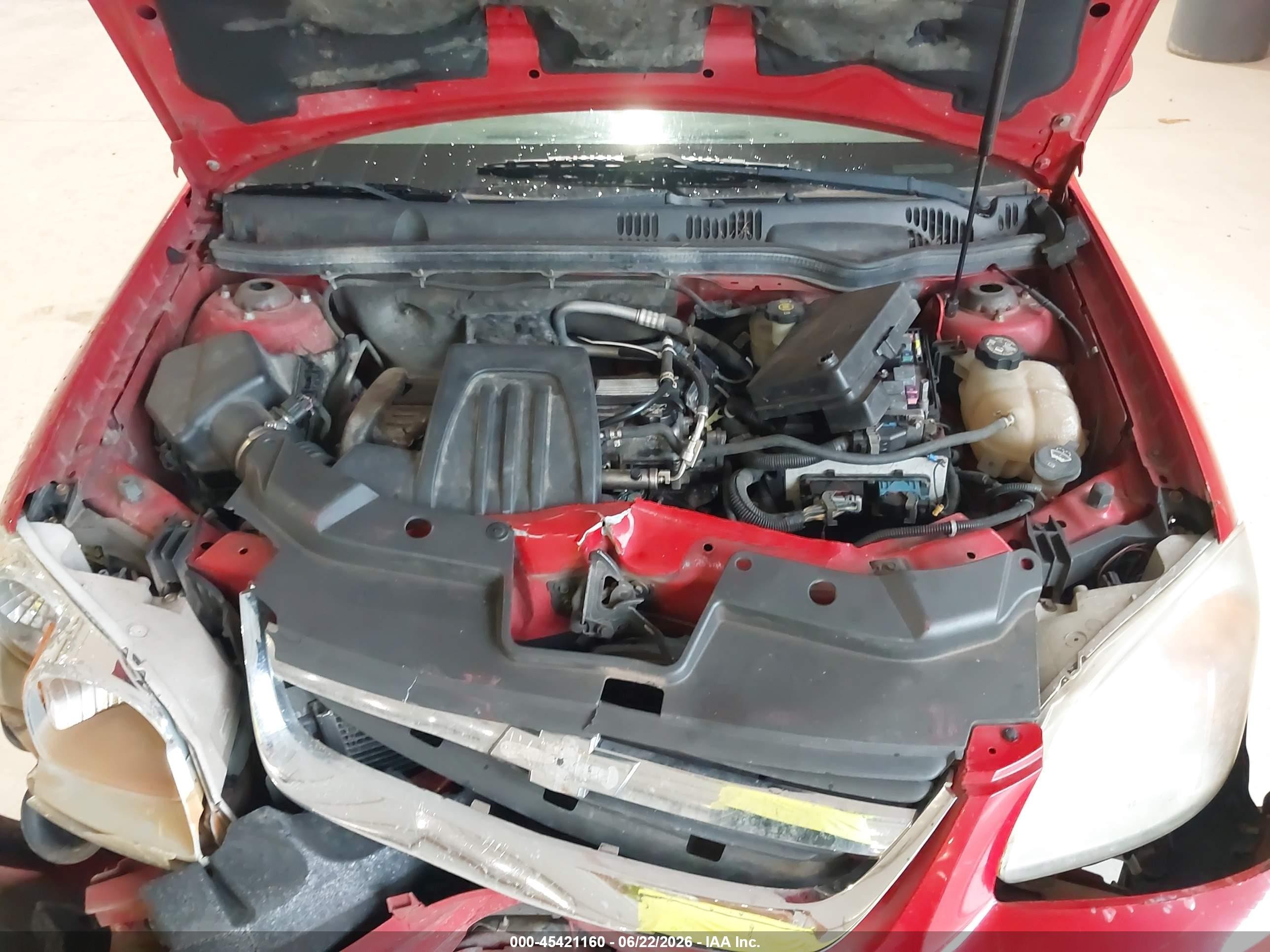 2005 Chevrolet Cobalt Ls Red vin: 1G1AL12F657554699