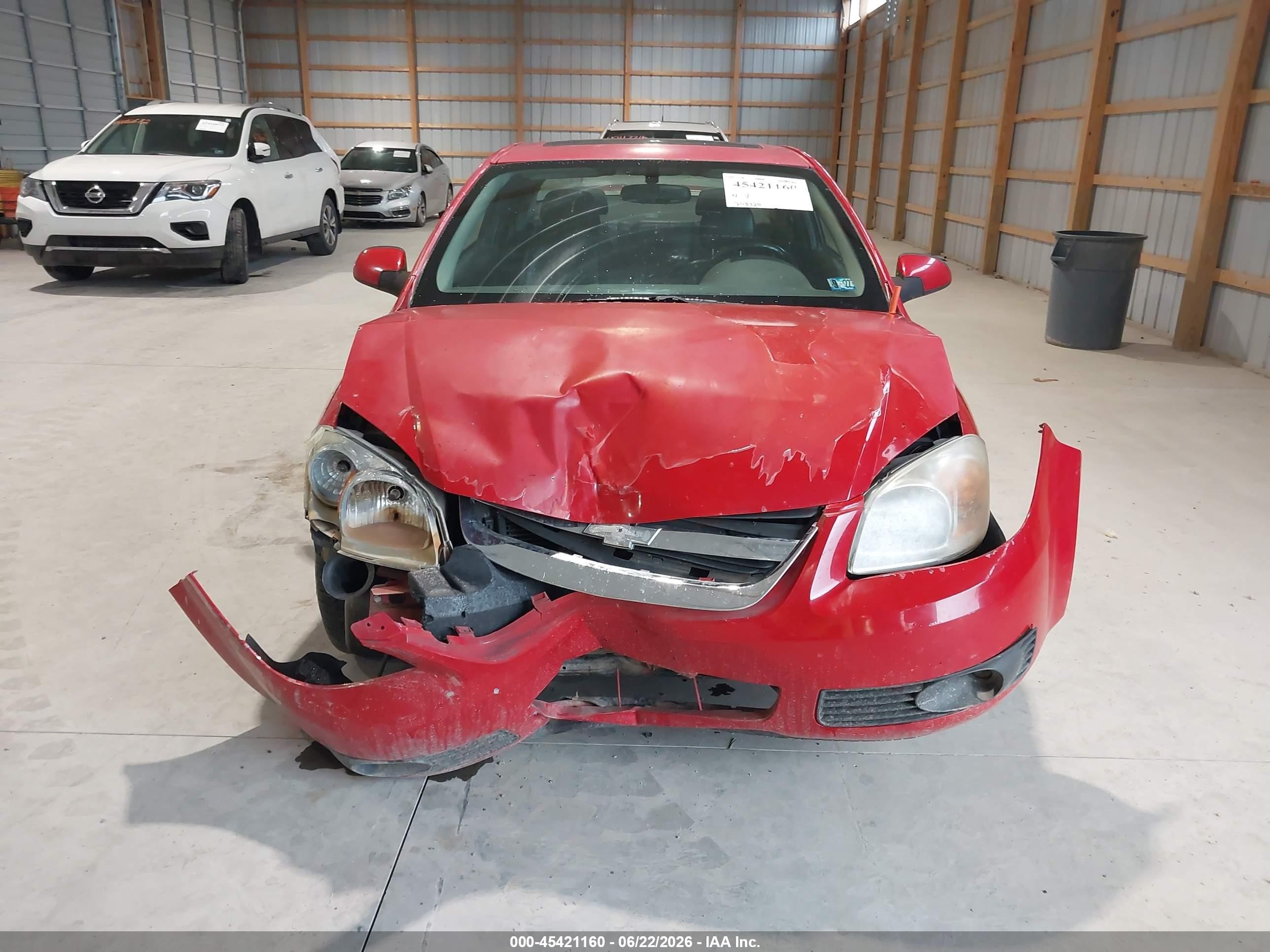 2005 Chevrolet Cobalt Ls Red vin: 1G1AL12F657554699