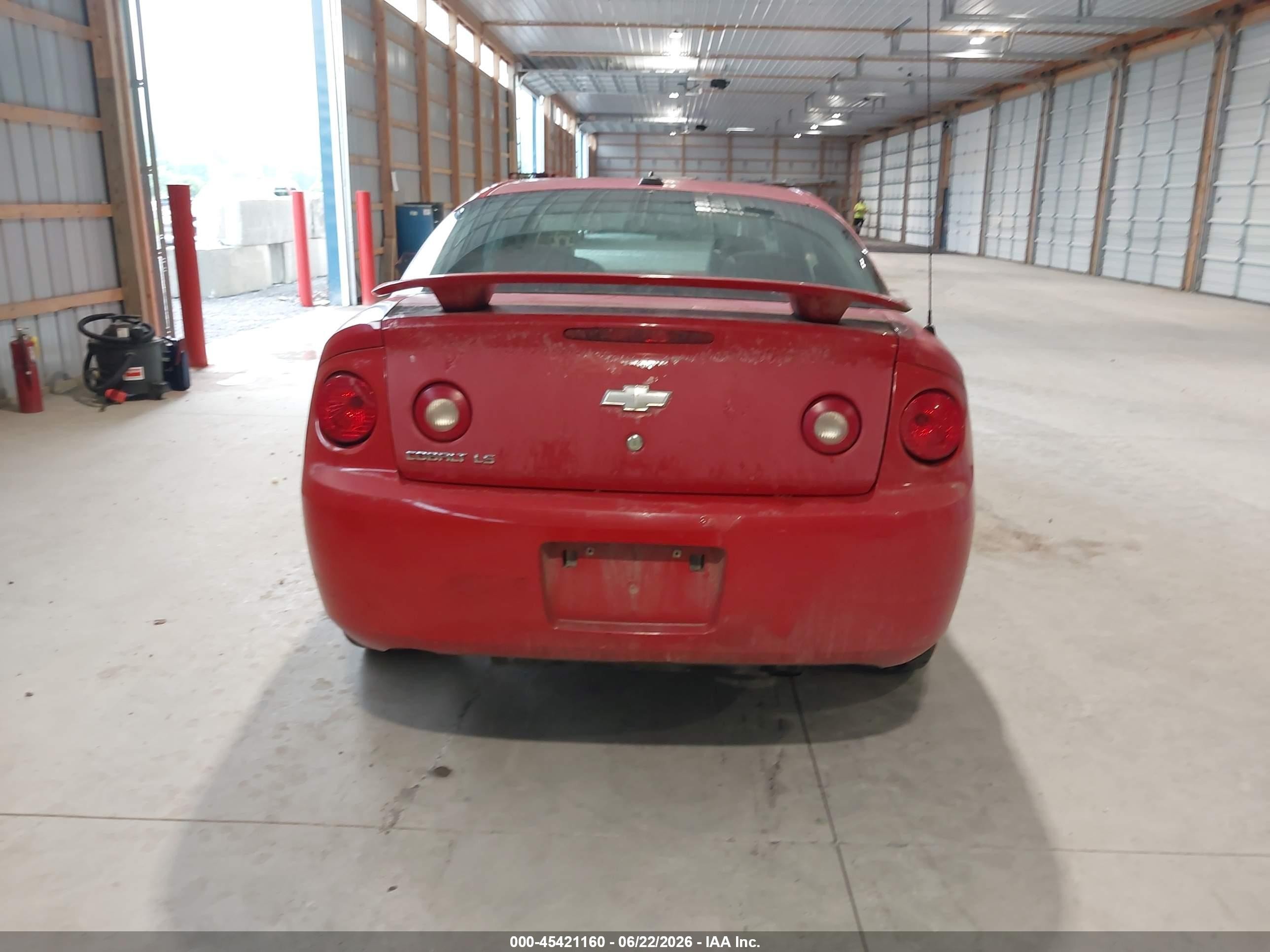 2005 Chevrolet Cobalt Ls Red vin: 1G1AL12F657554699