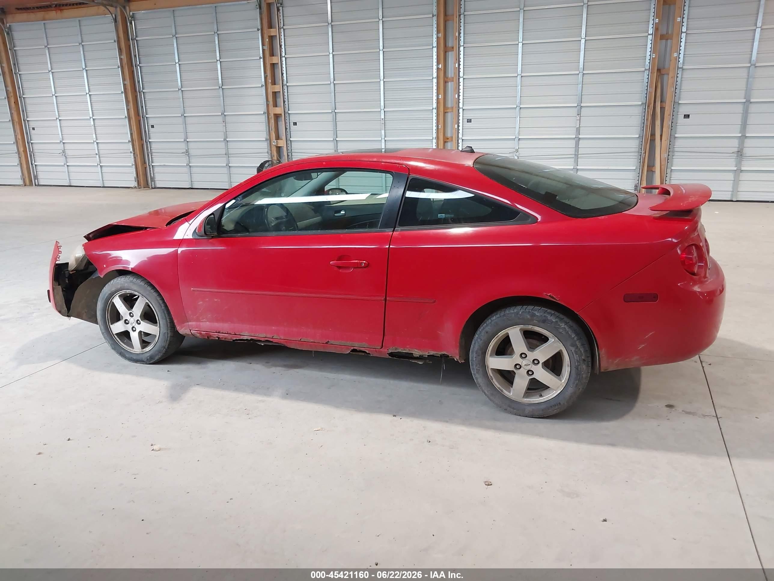 2005 Chevrolet Cobalt Ls Red vin: 1G1AL12F657554699