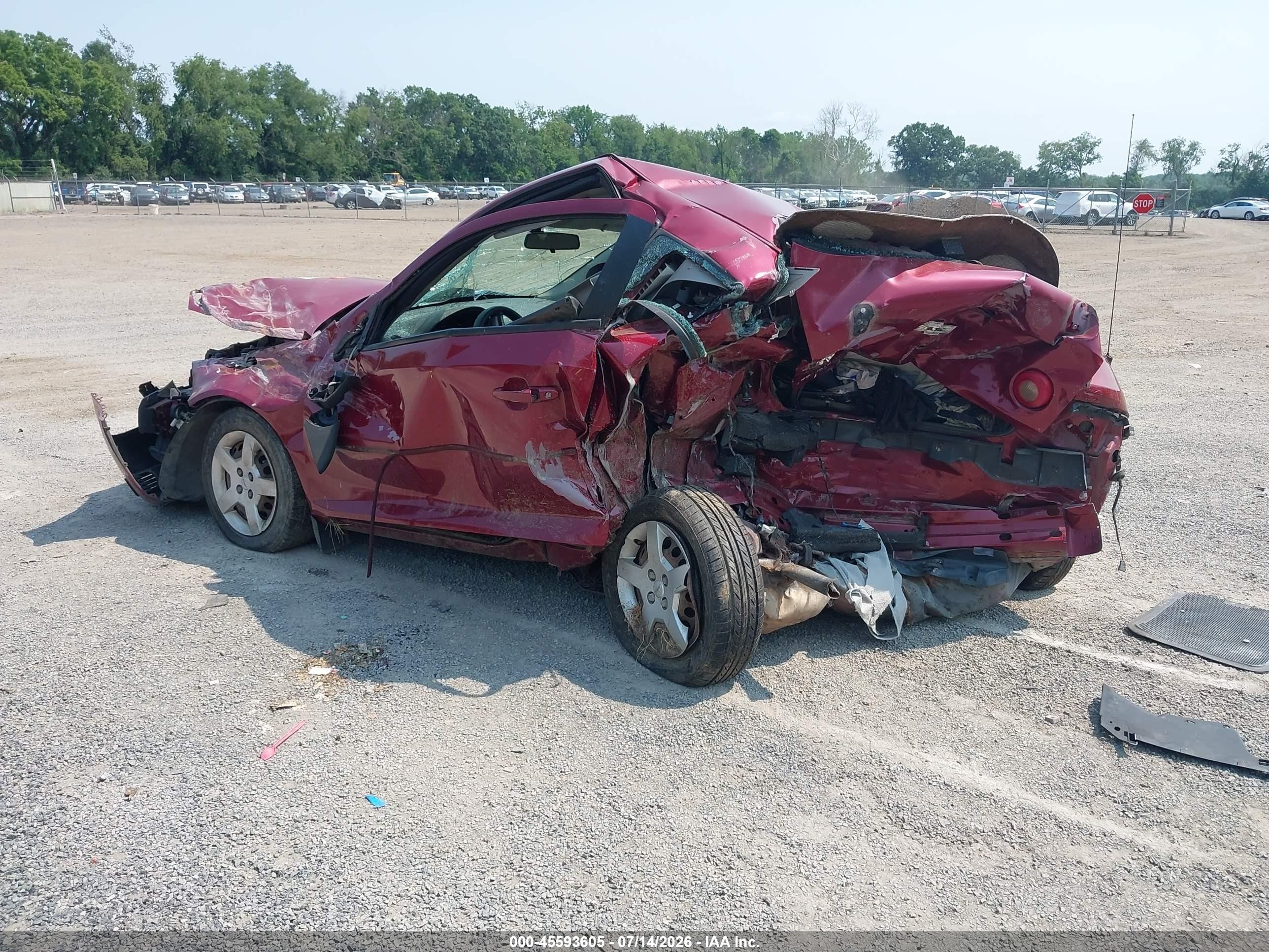 2007 Chevrolet Cobalt Lt Red vin: 1G1AL15F077101497