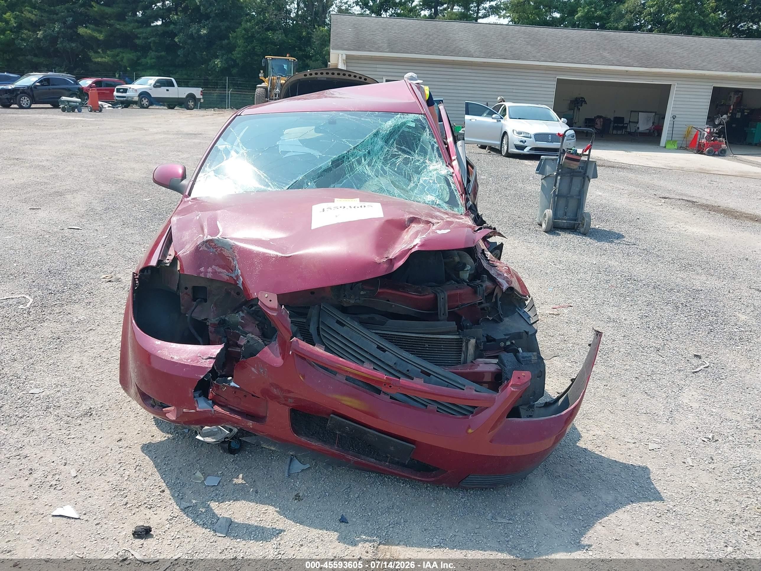 2007 Chevrolet Cobalt Lt Red vin: 1G1AL15F077101497