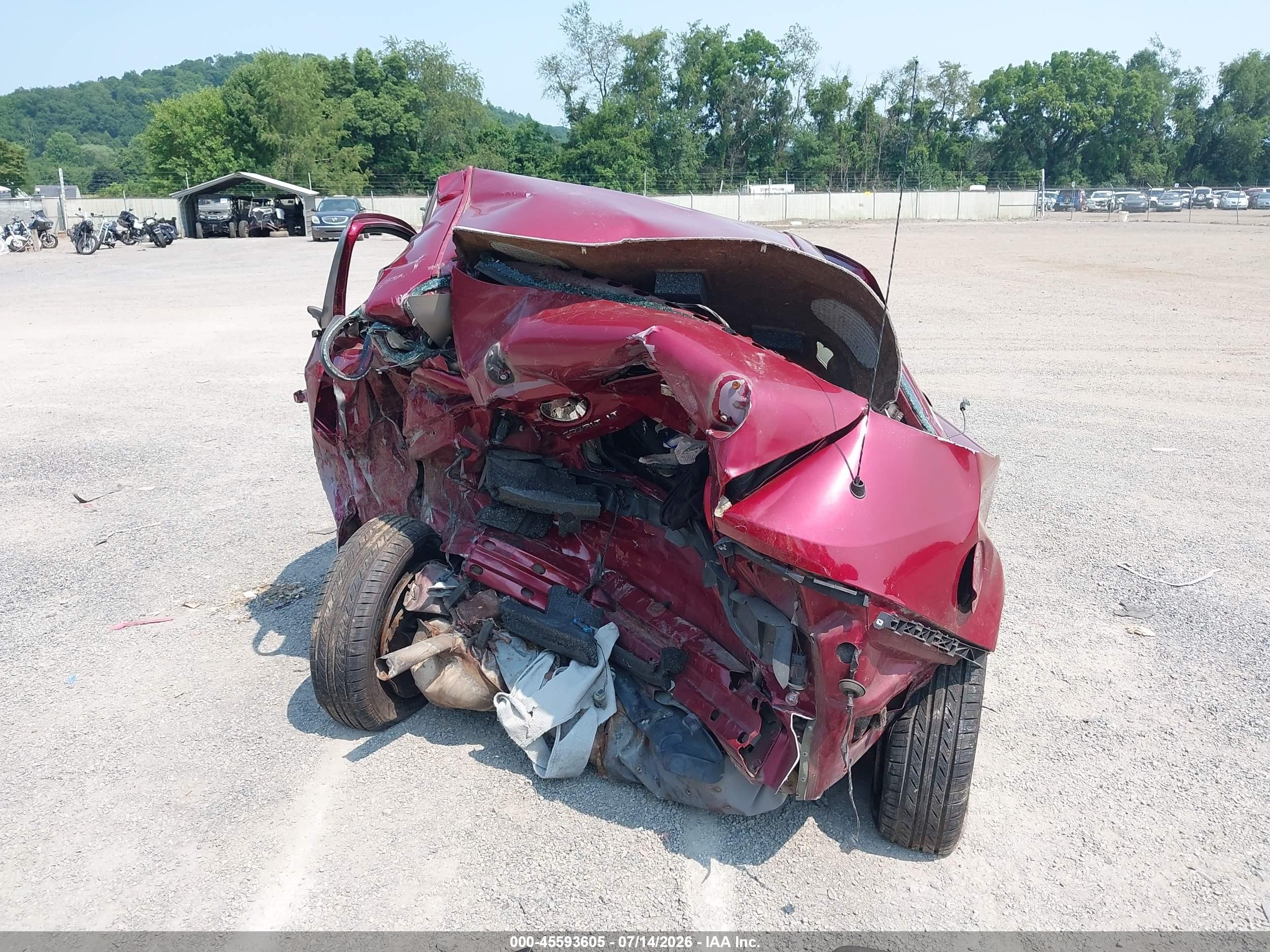 2007 Chevrolet Cobalt Lt Red vin: 1G1AL15F077101497
